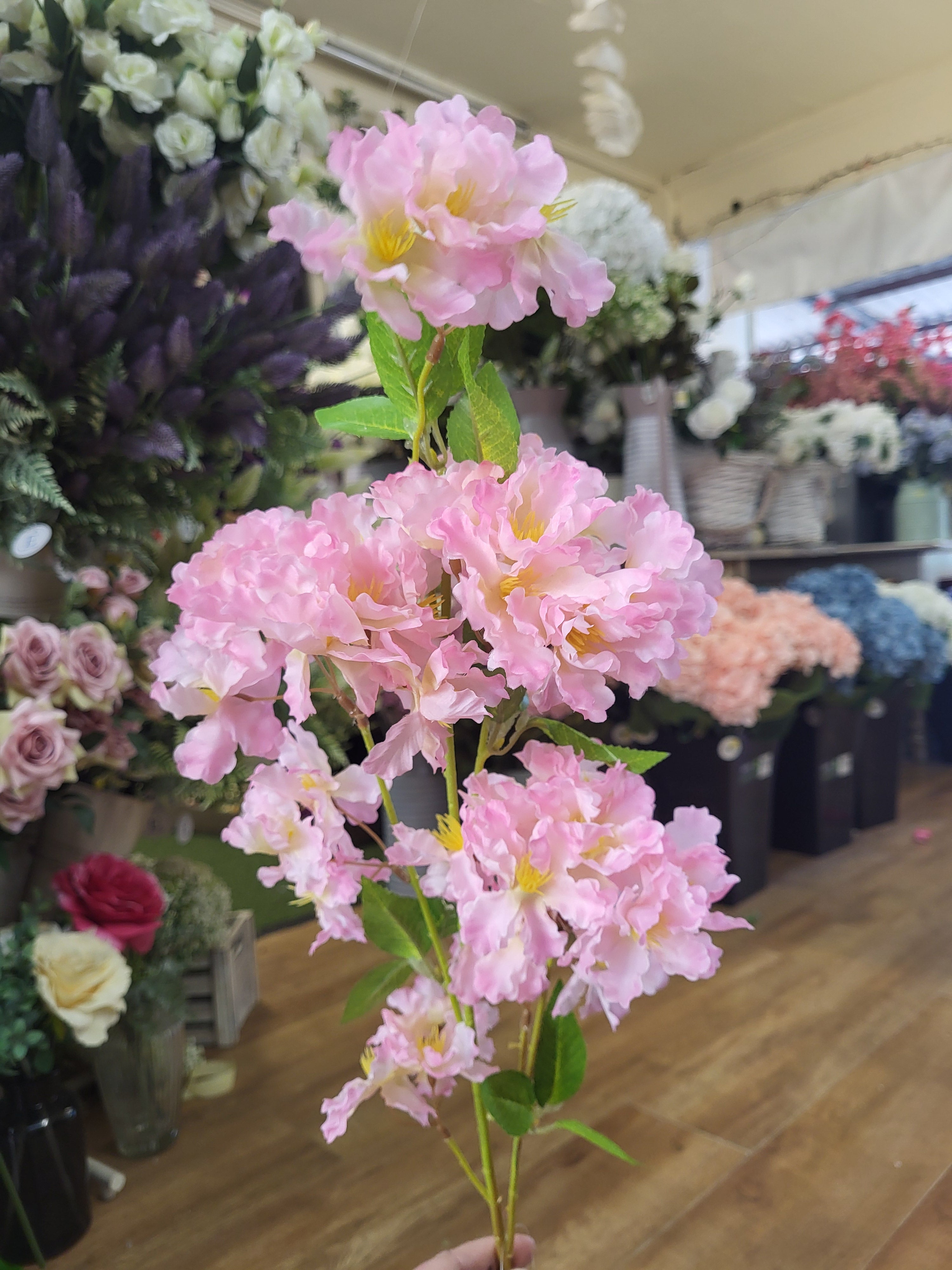 Long stem pink apple tree blossom image 6