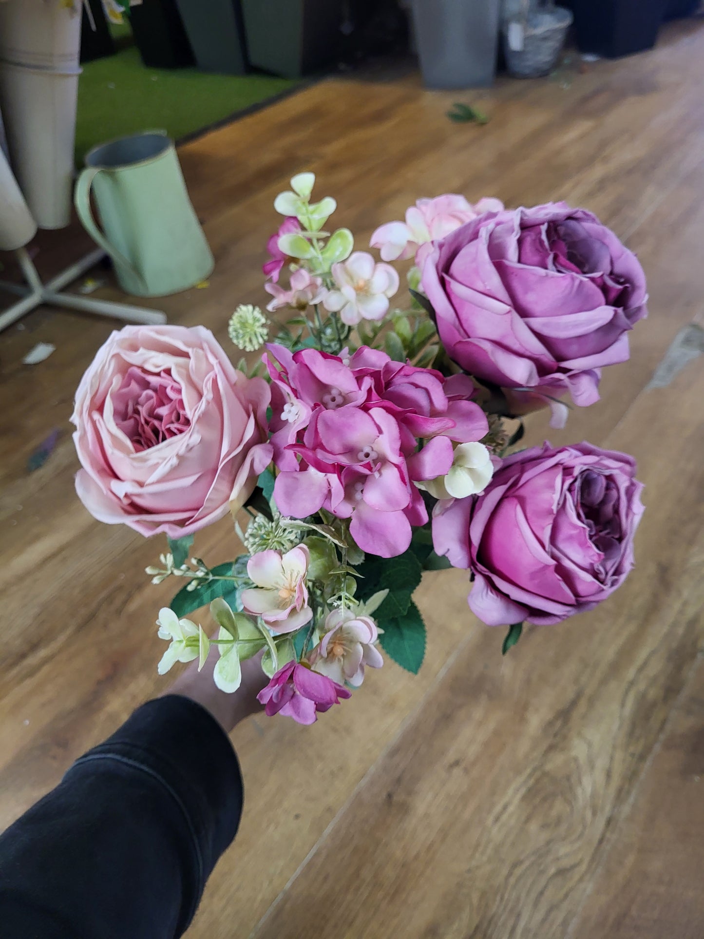 Dried inspired mixed pink Gracie bouquet  image 1