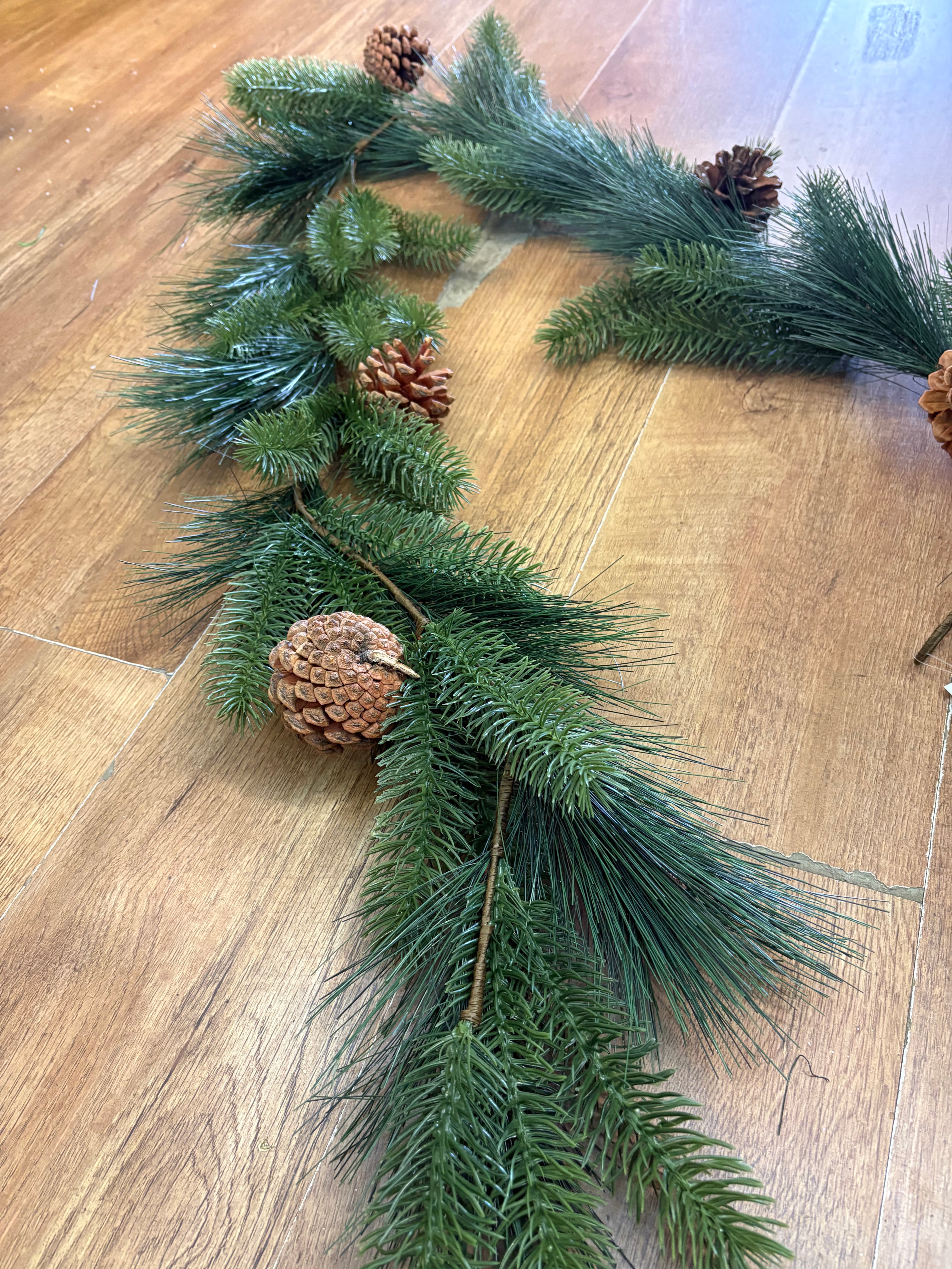 180cm pine and spruce and cone garland