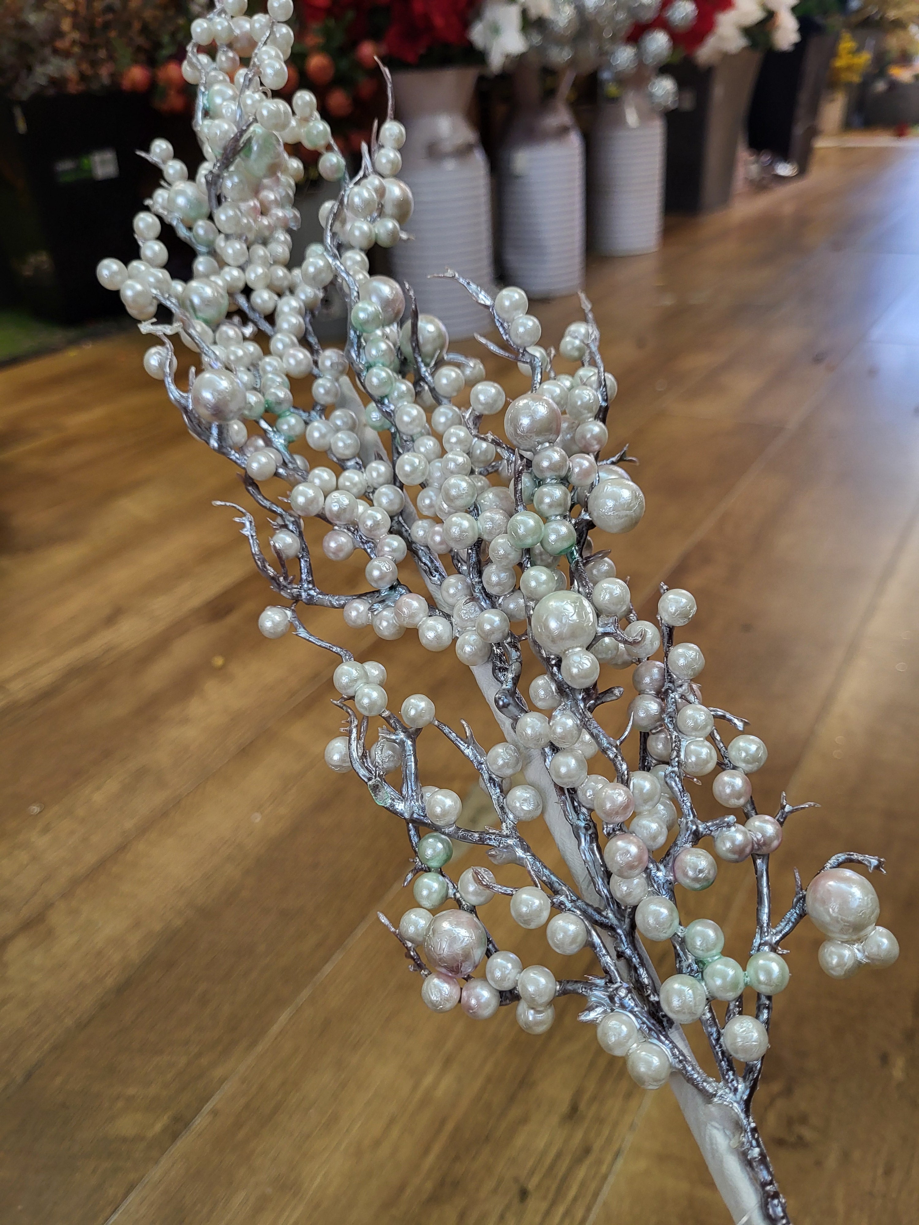 69cm slightly pastel toned 'lots of pearls' branch image 9
