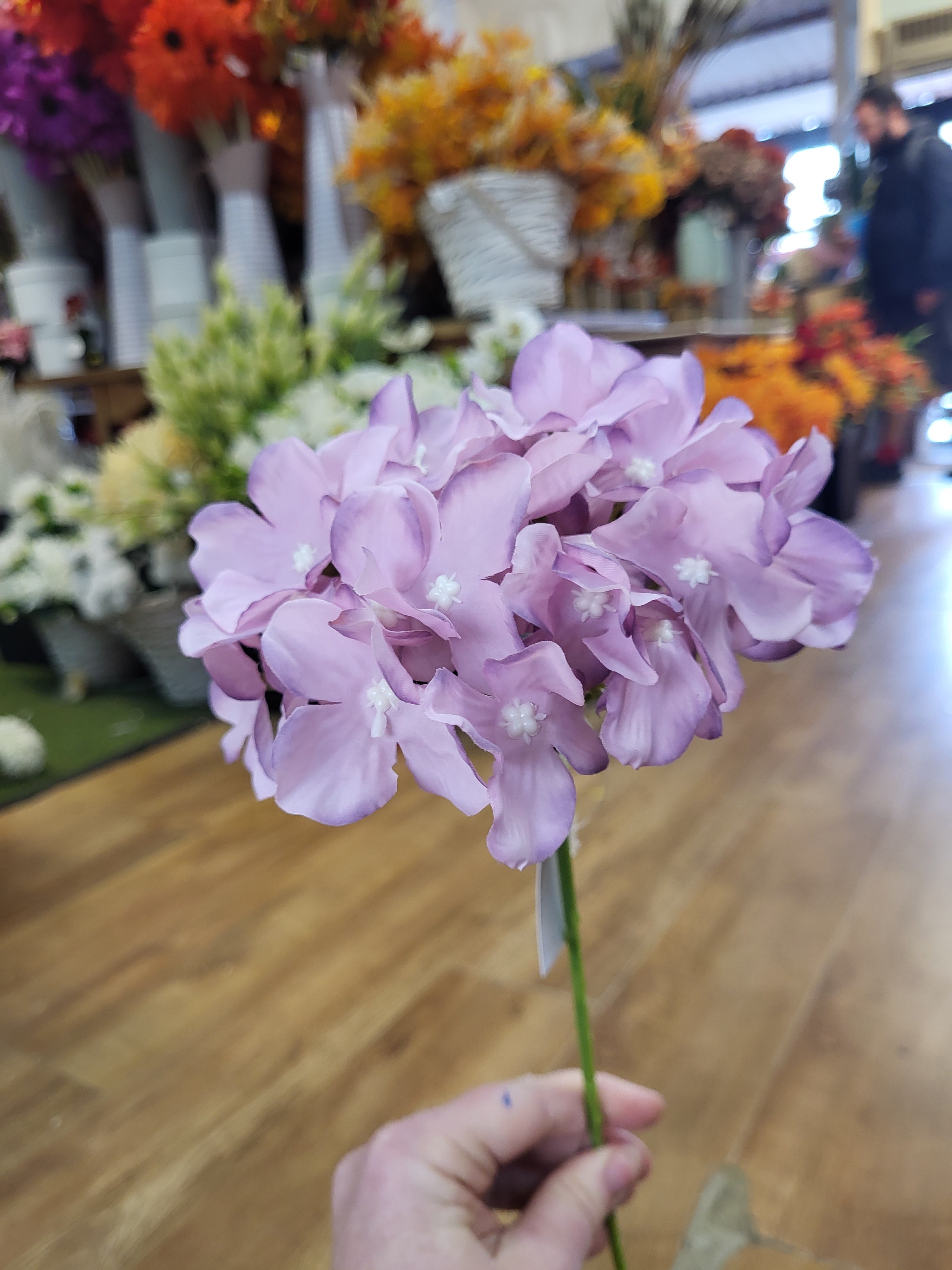 Long stem Vintage Mauve hydrangea  image 0