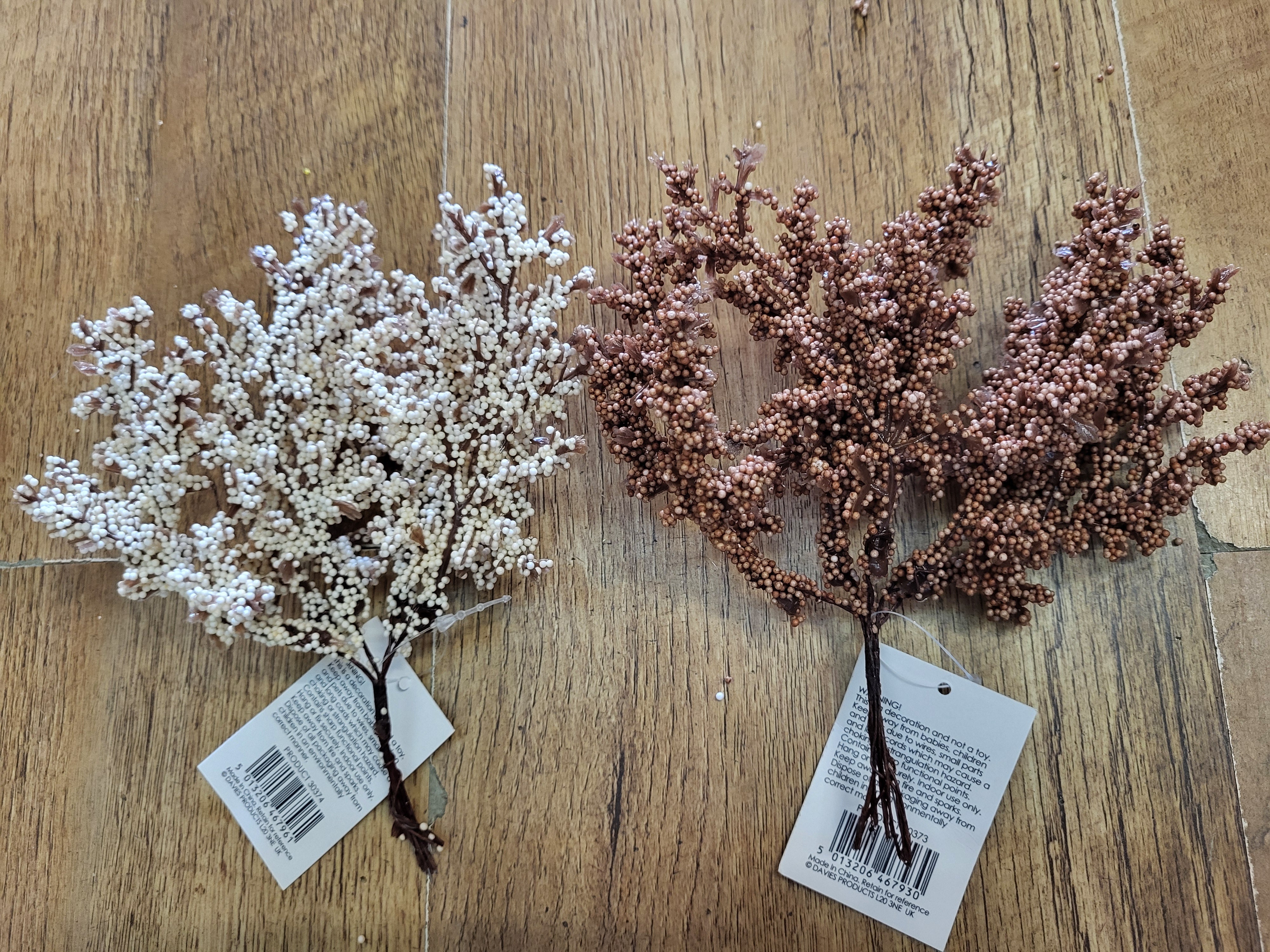 Wired Heather stems (5 wires on each) - 2 colours available image 0