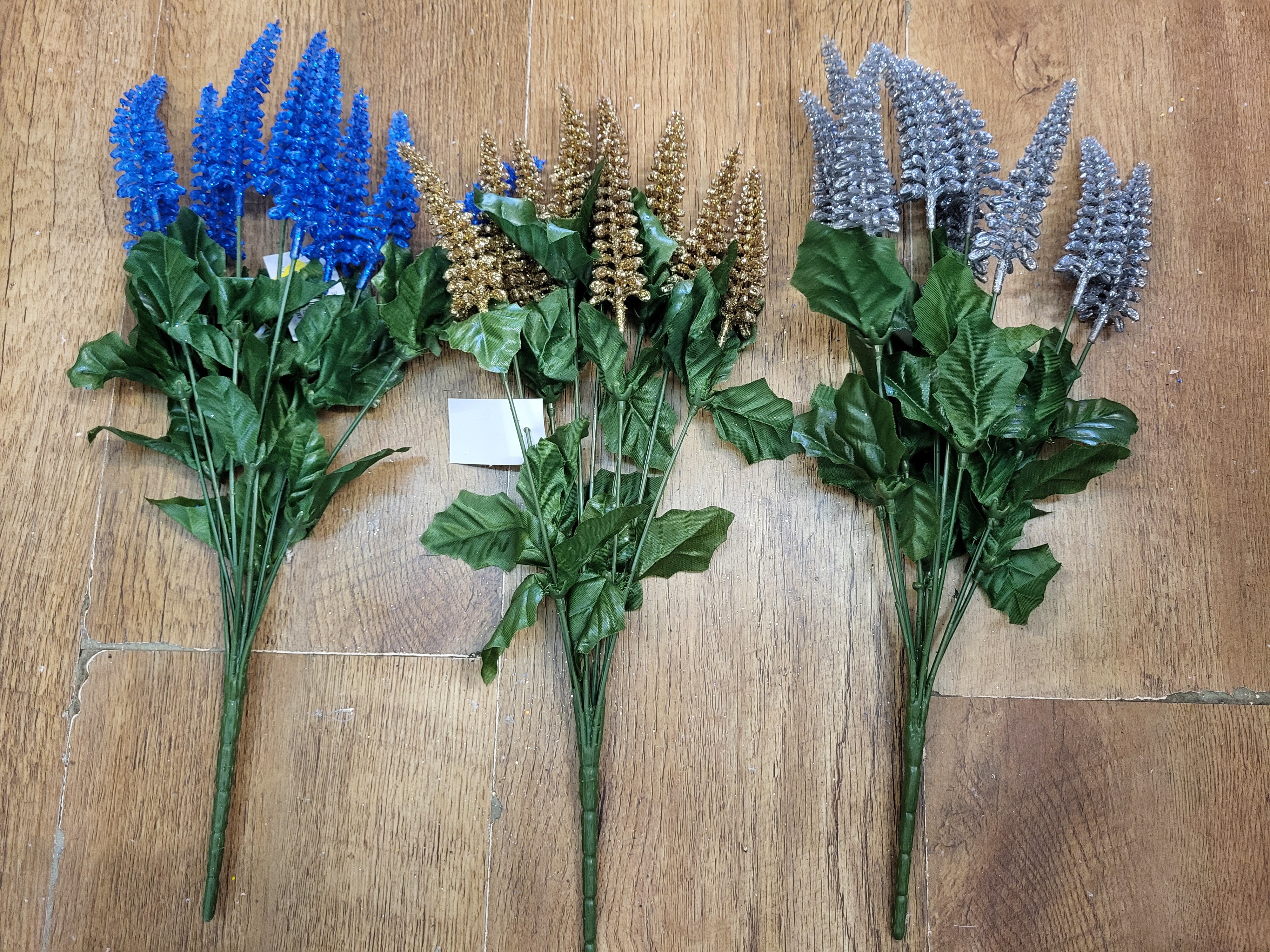 Glittered foxtail bunch - 3 colours available image 4