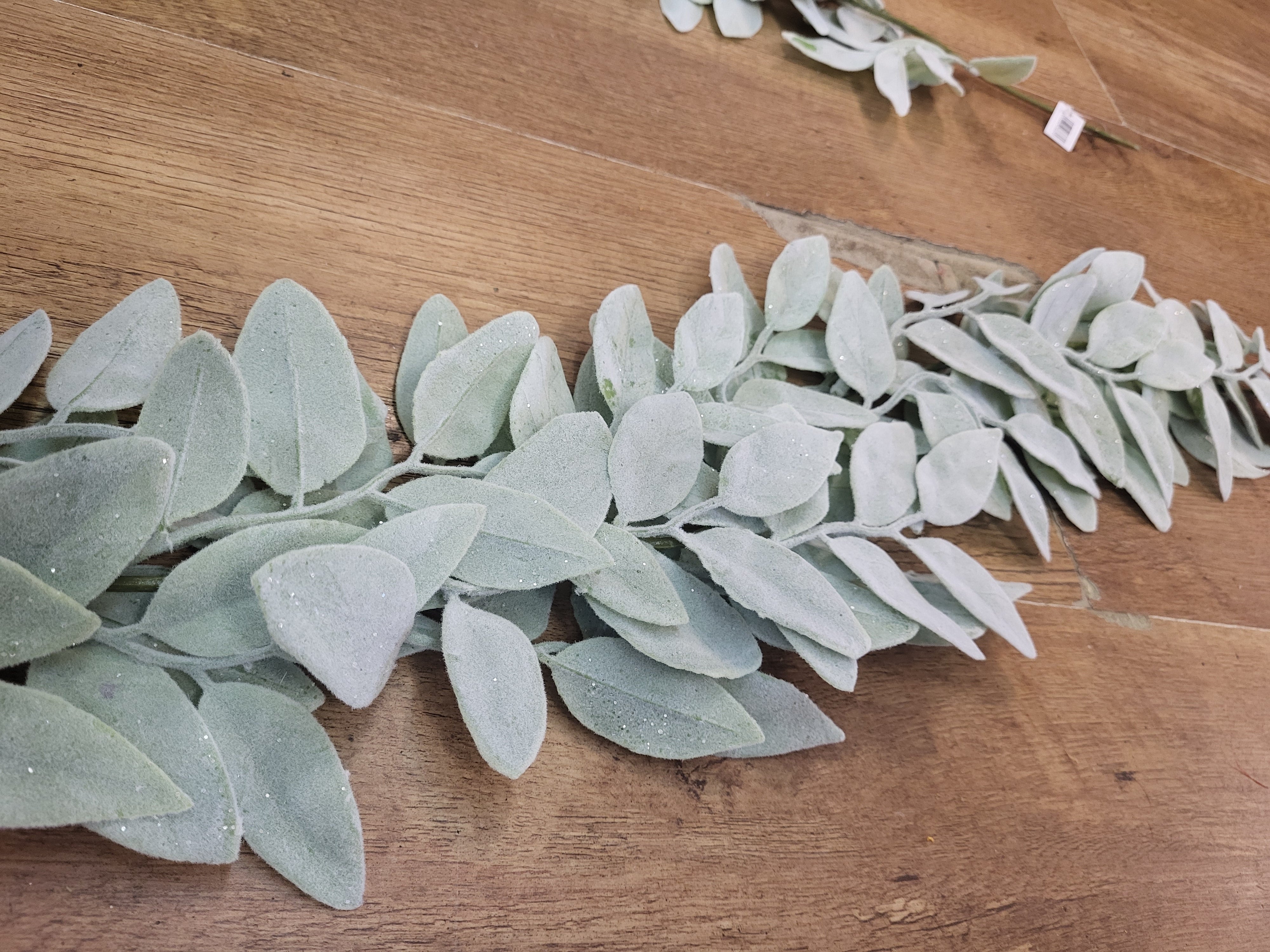 Frosted winter sage leaf garland  image 4
