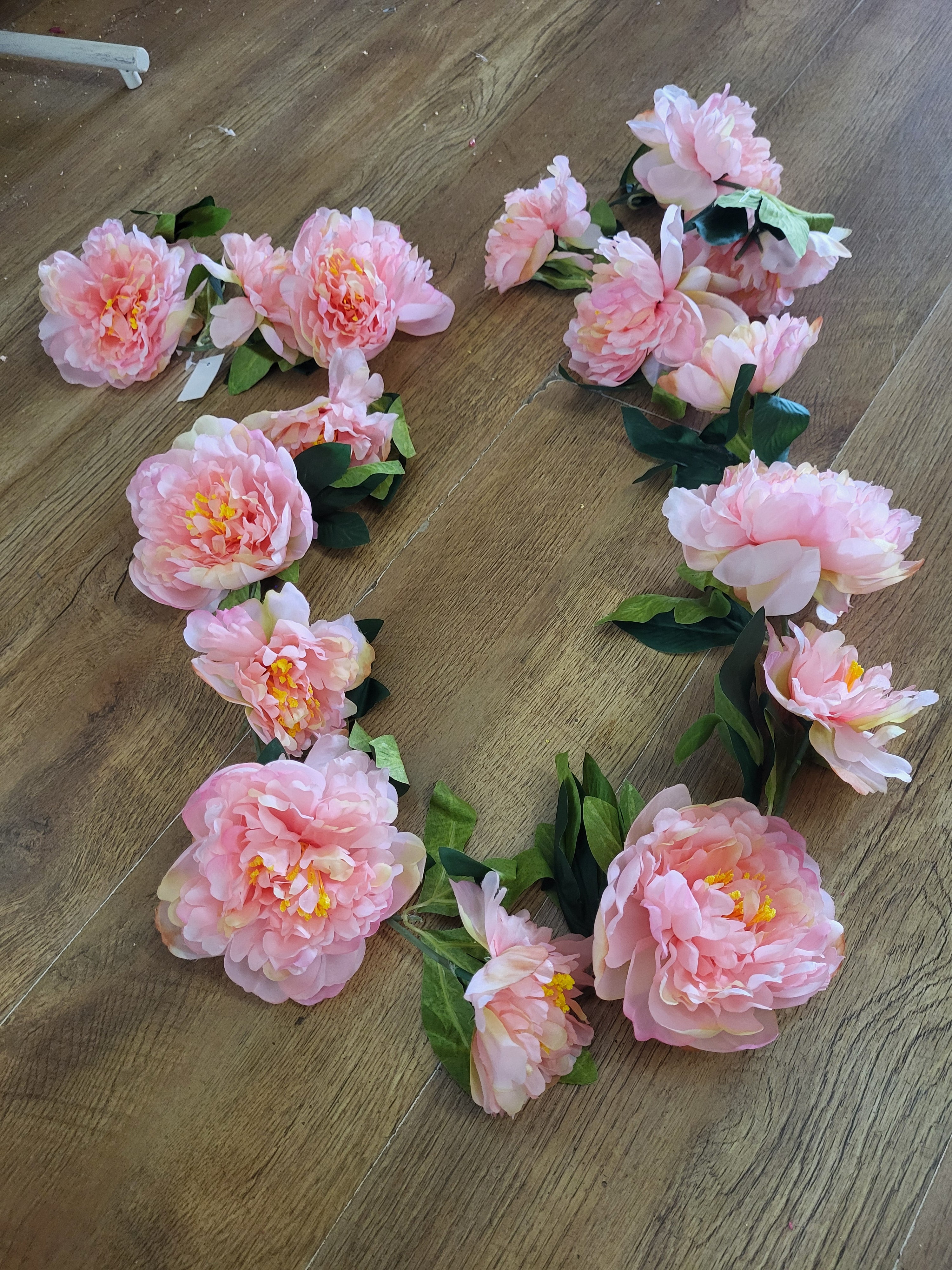 180cm pink peony garland image 3
