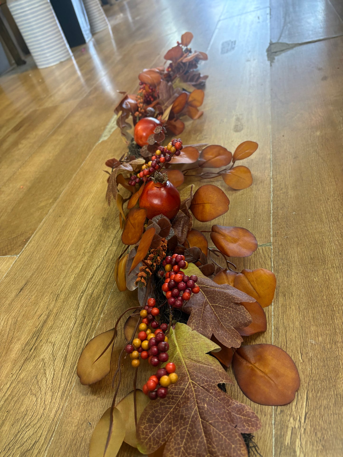 100cm autumn fruits table runner