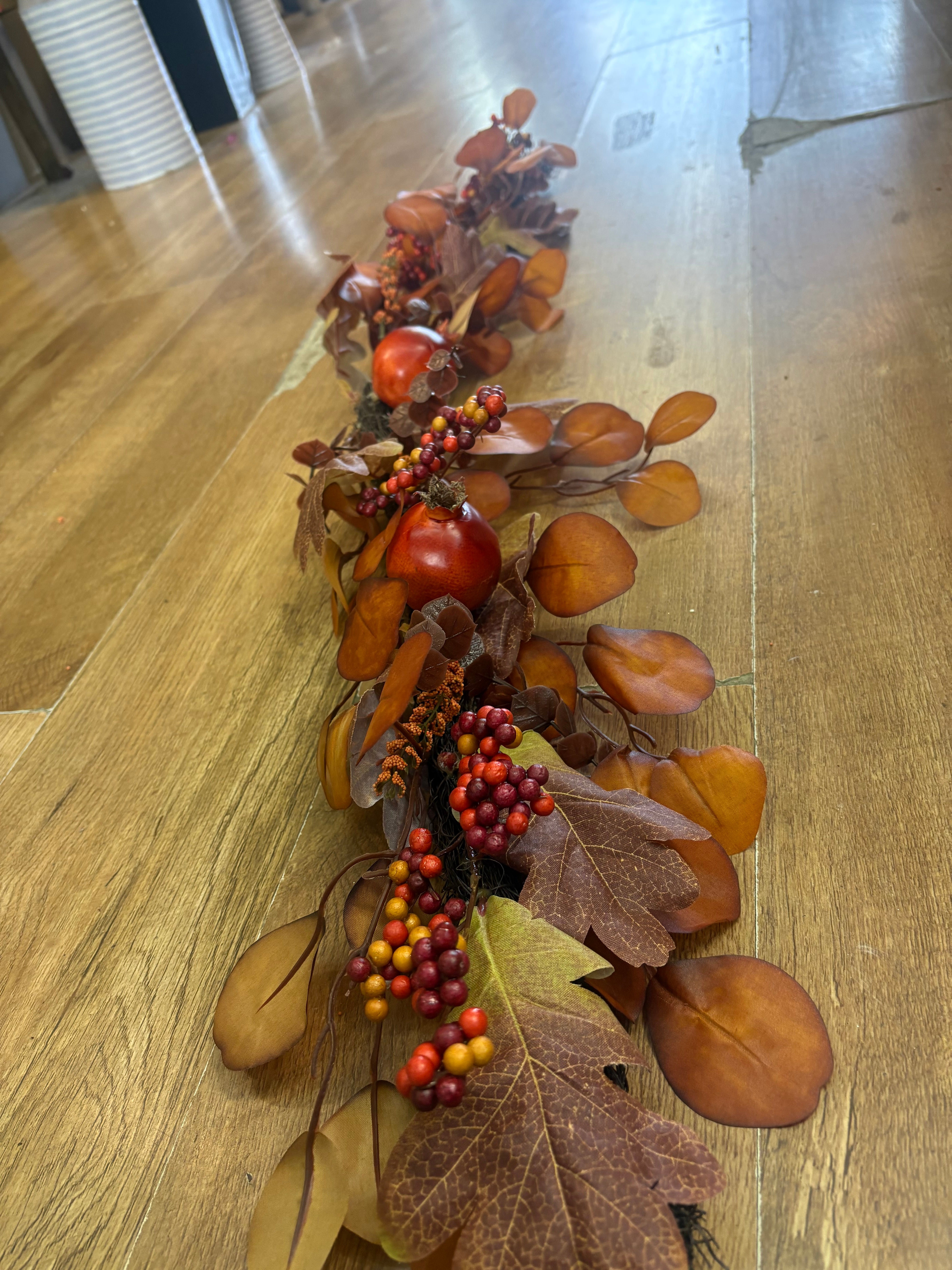 100cm autumn fruits table runner