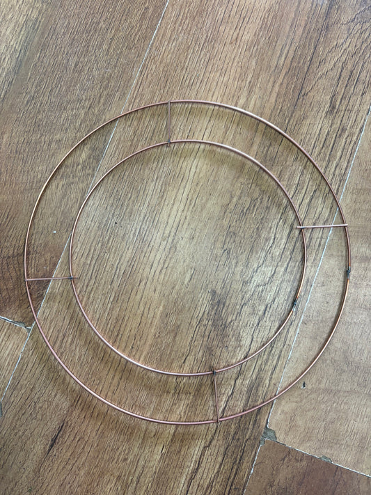 10” metal wreath frame