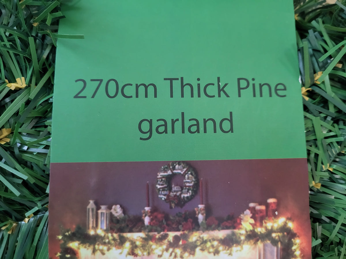 270cm thick pine garland image 1