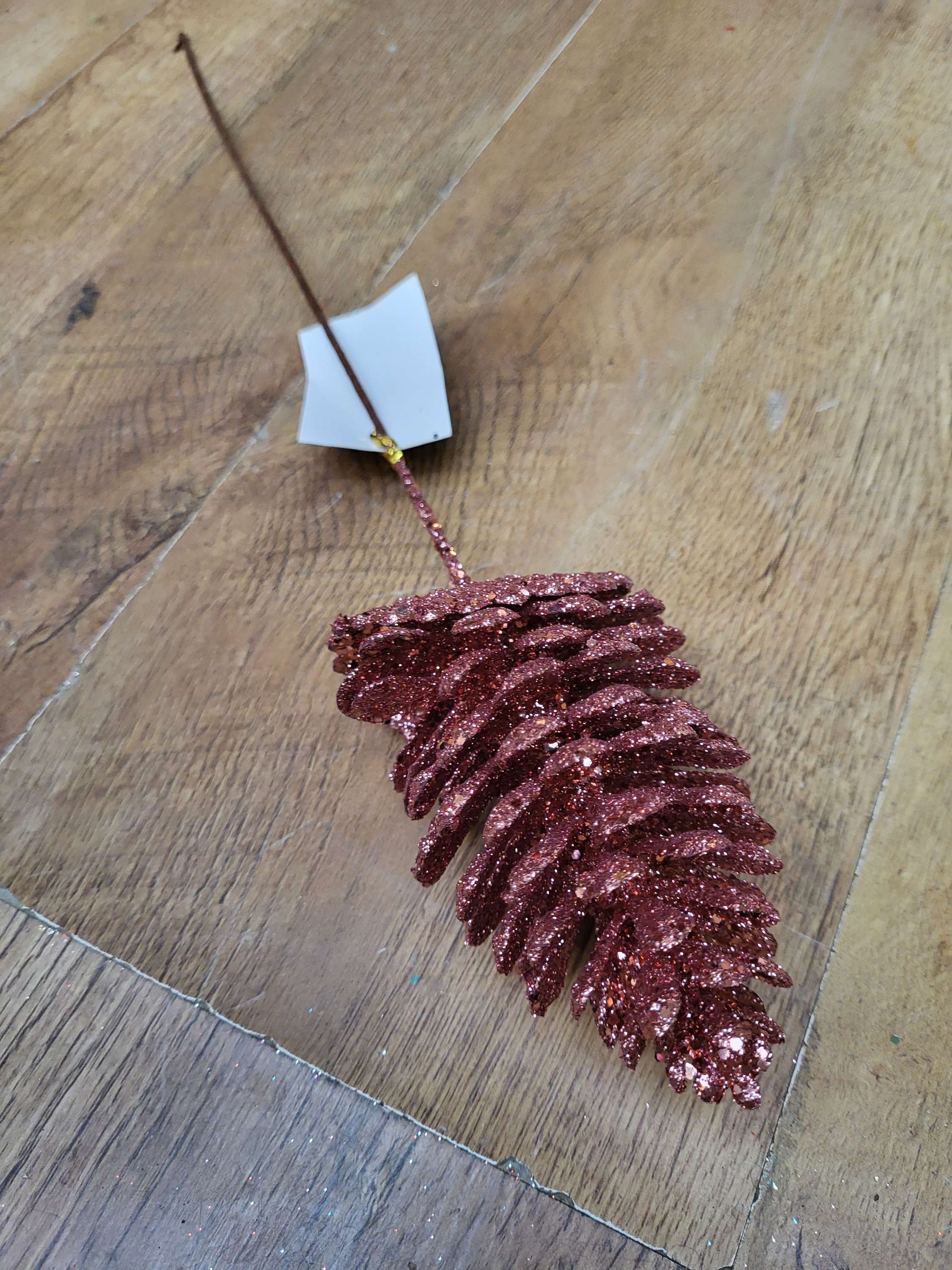 Long stem glittered pine cones - 7 colours available image 7