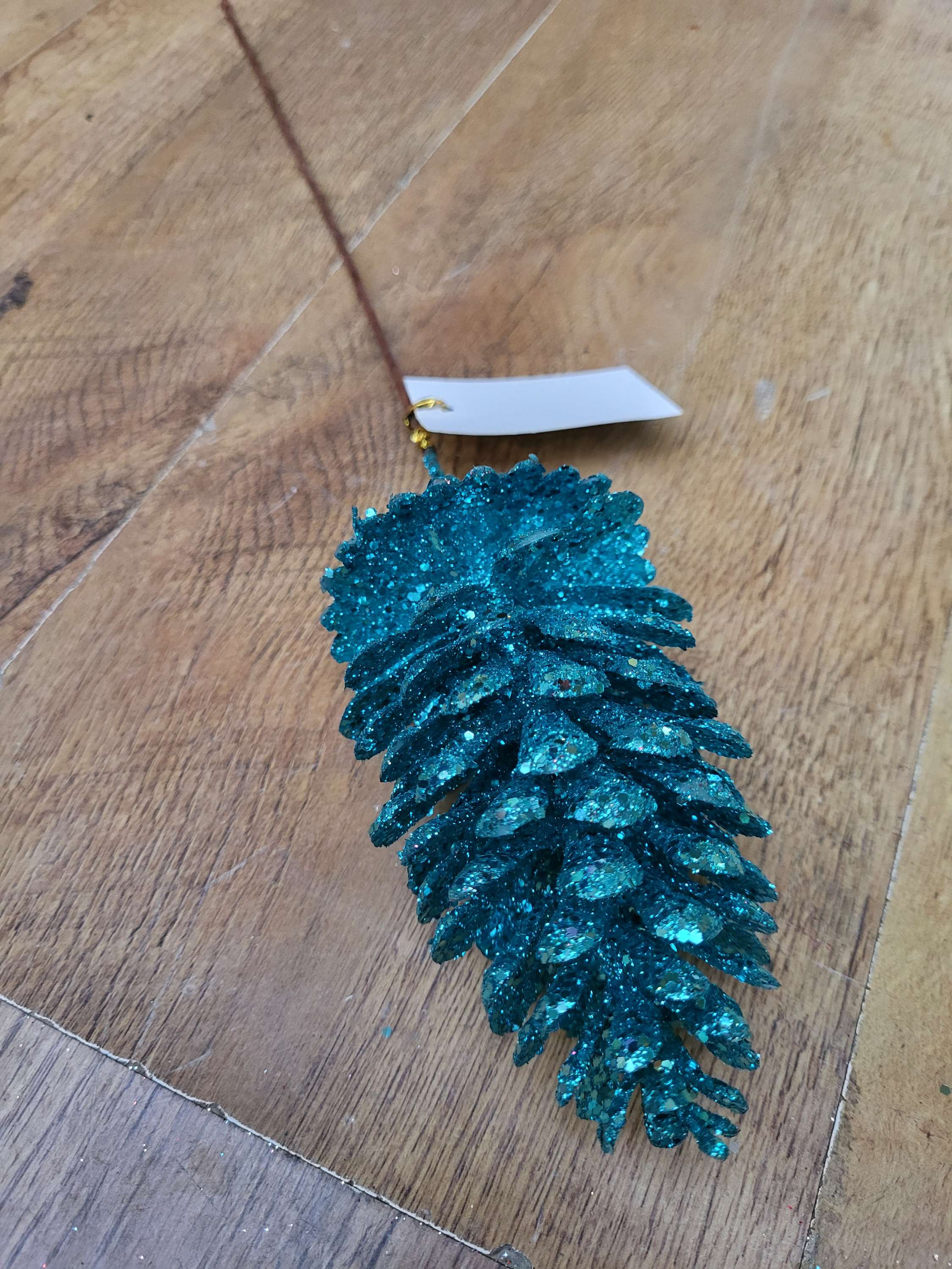 Long stem glittered pine cones - 7 colours available image 5