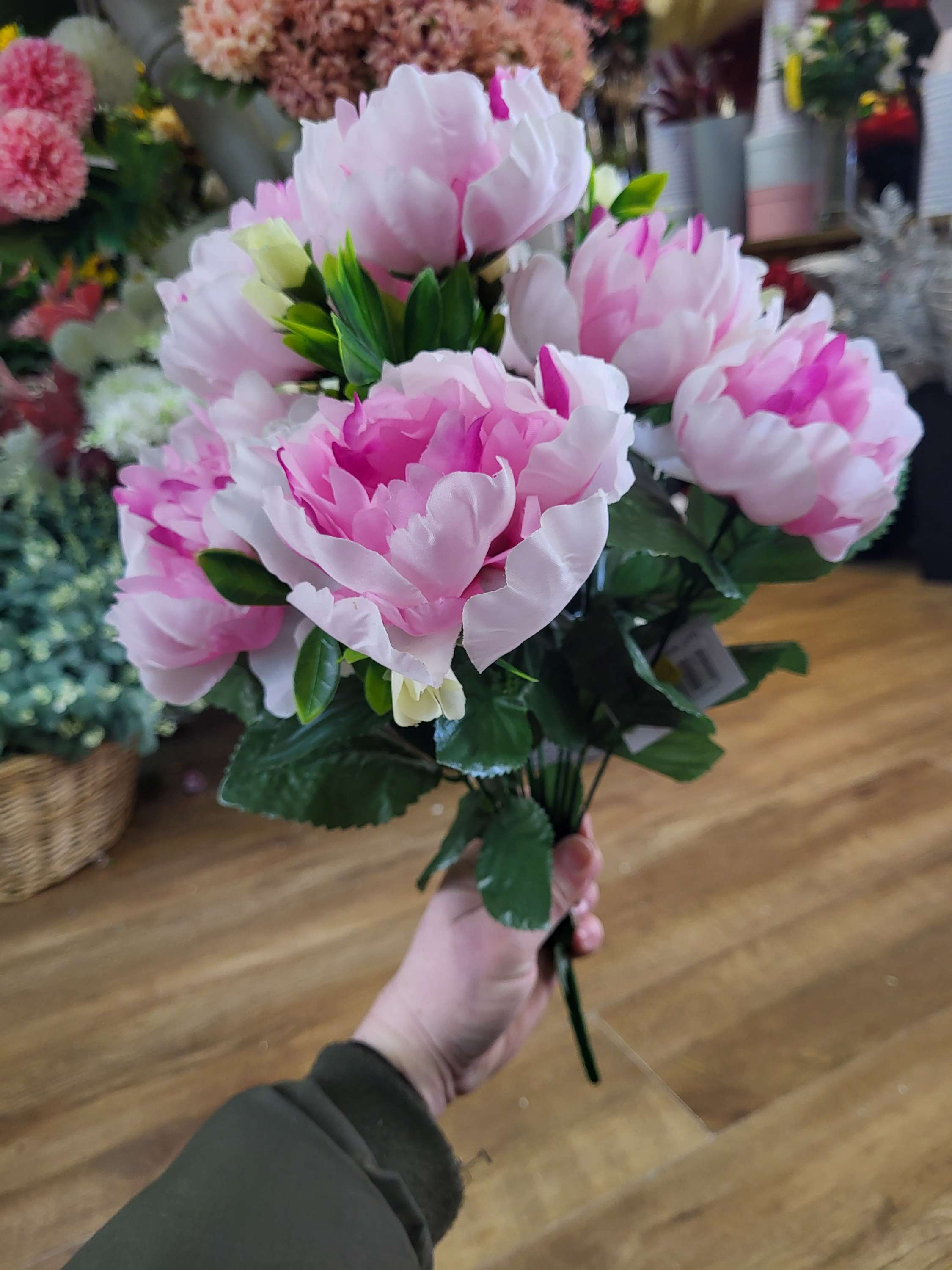 Large peony bouquet - 5 colours available image 13