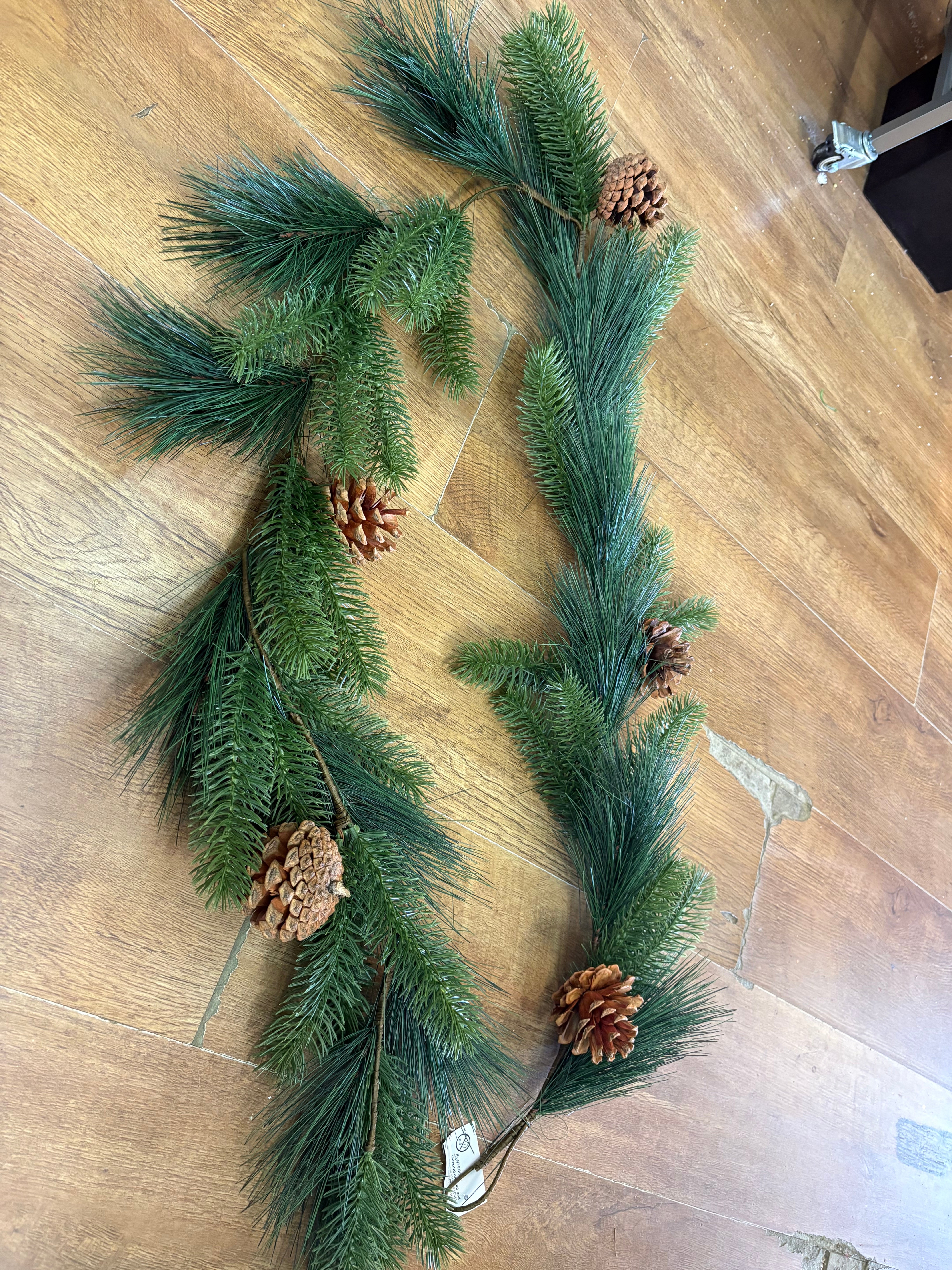 180cm pine and spruce and cone garland
