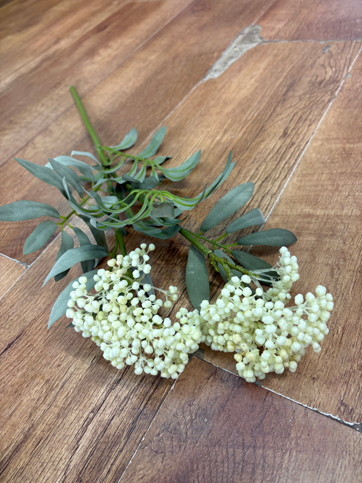 62cm tall cream premium elderberry spray