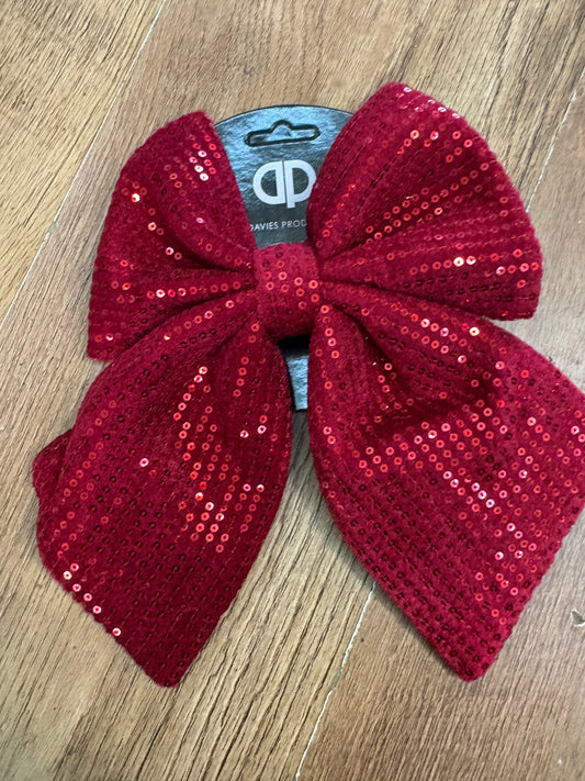 20x24cm red sequin bow