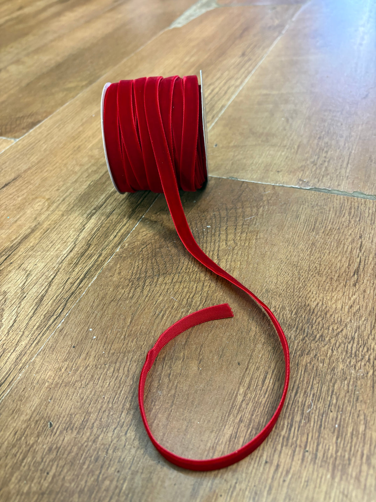10m red velvet 1cm (10mm) ribbon