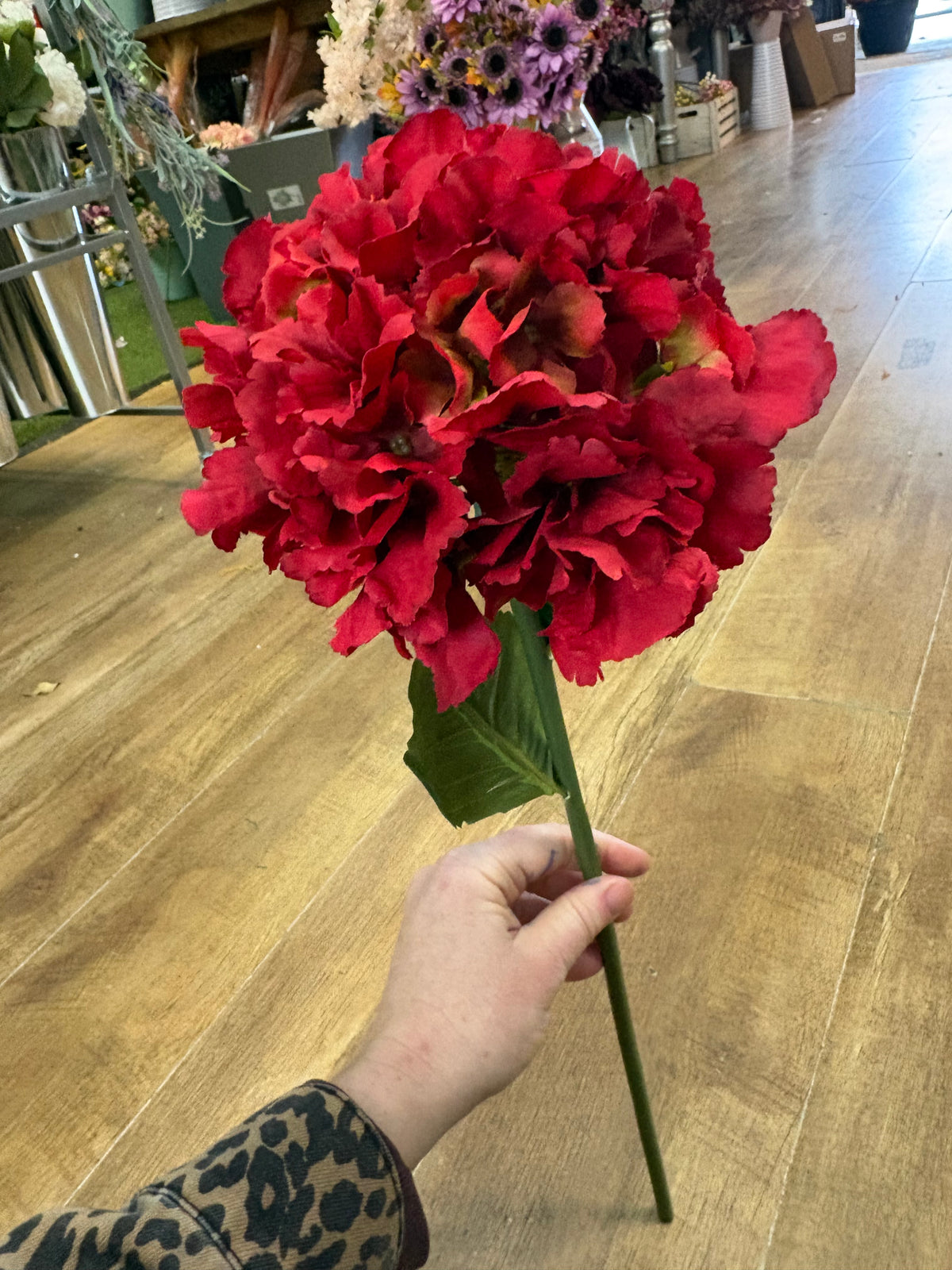 54cm Red French hydrangea