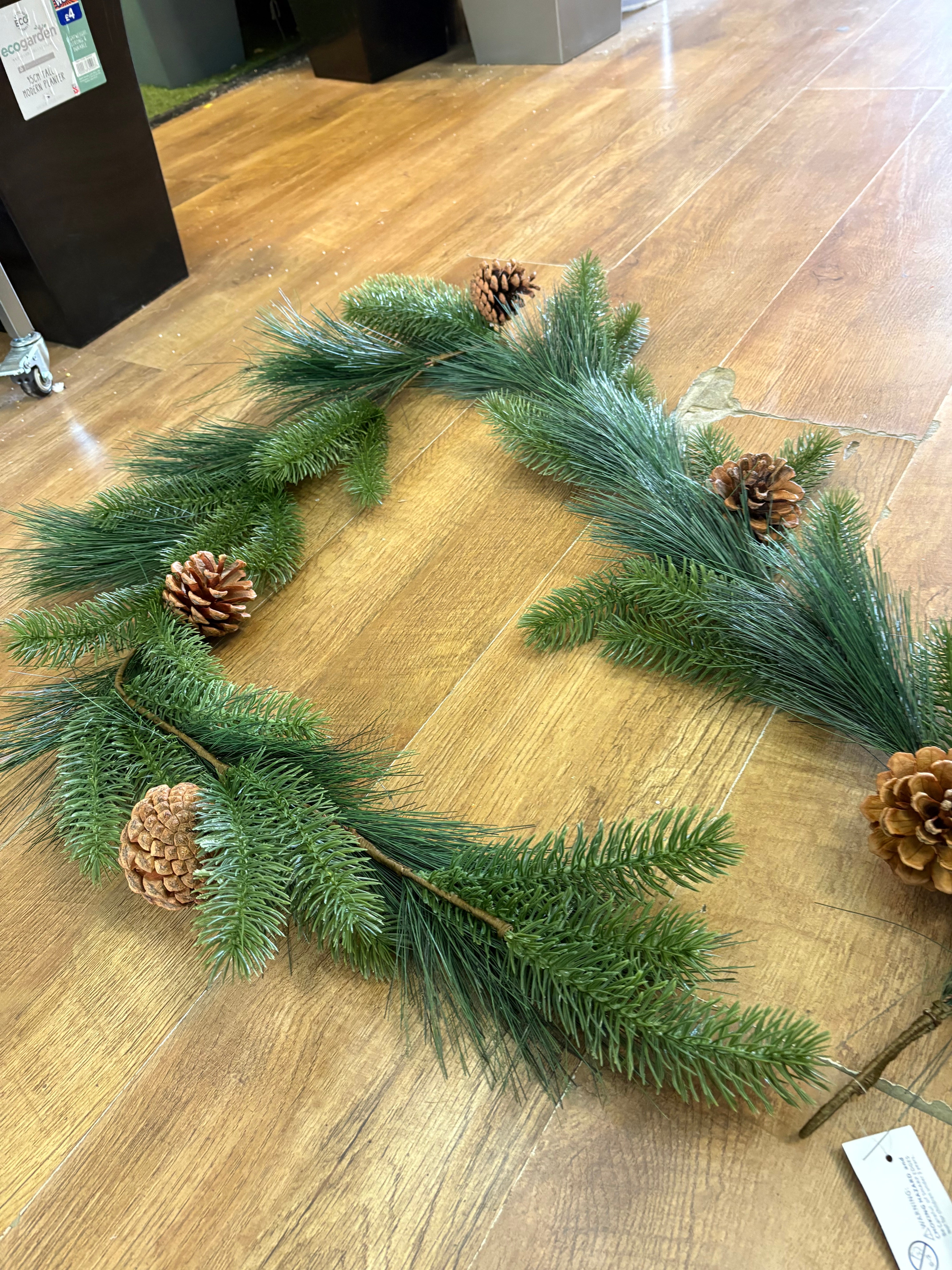180cm pine and spruce and cone garland