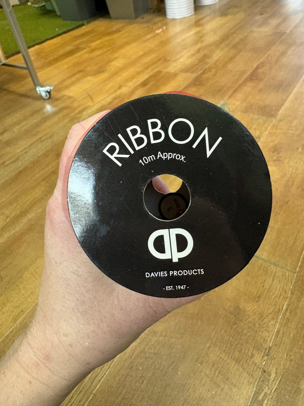 10m red velvet 1cm (10mm) ribbon