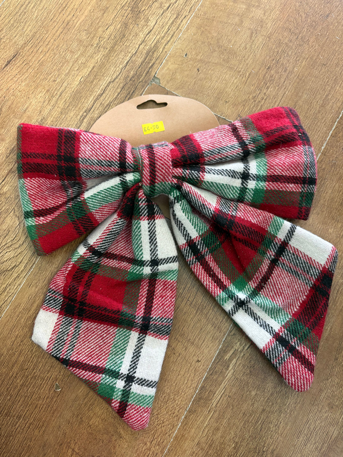 Medium tartan Christmas bow