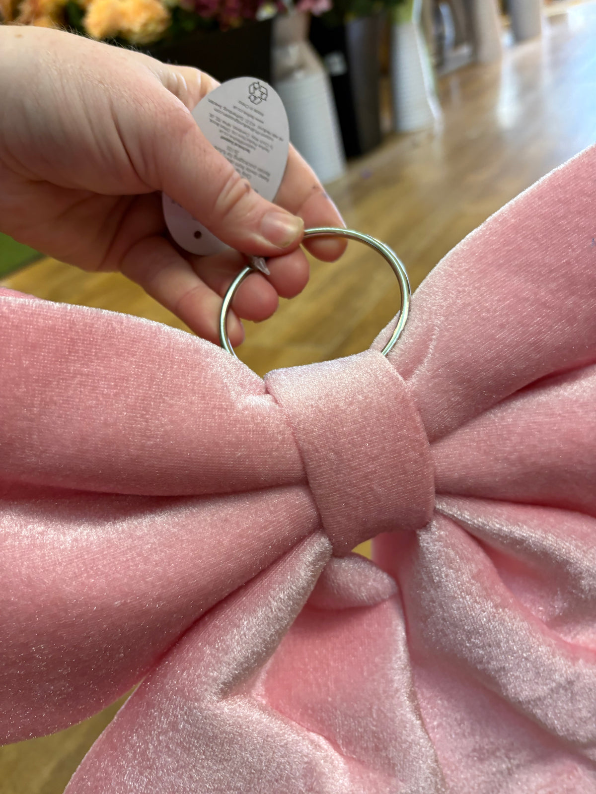 Large 34cm Pink Christmas Bow