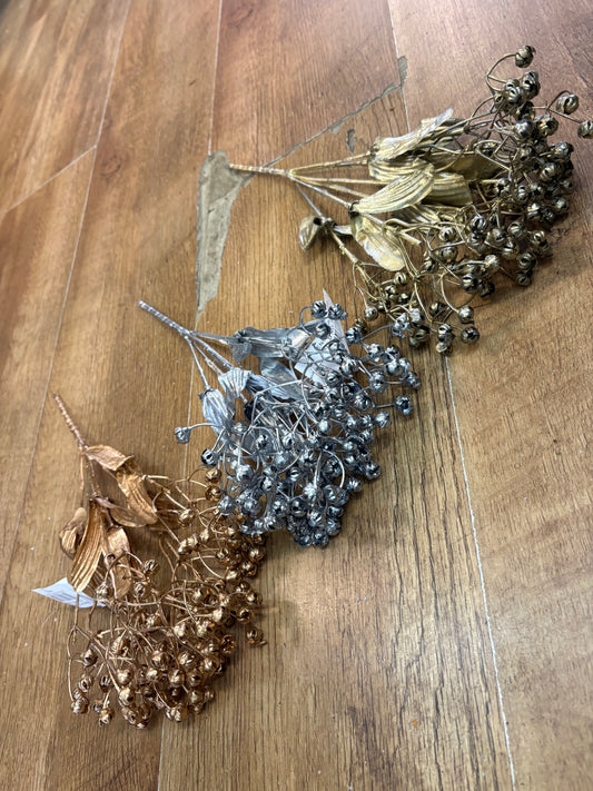 Metallic babies breath bunch - 3 colours available