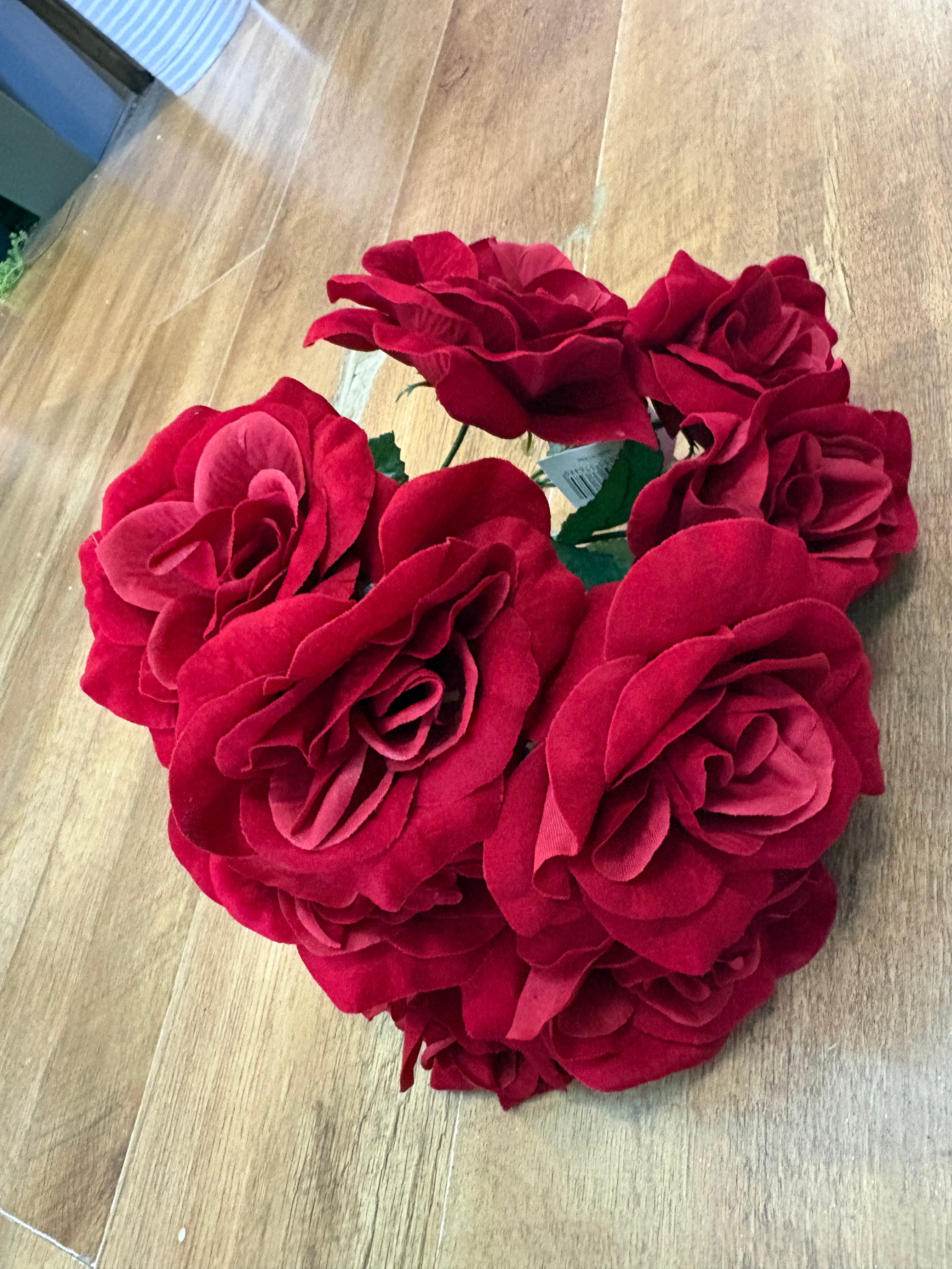 Red velvet rose bouquet