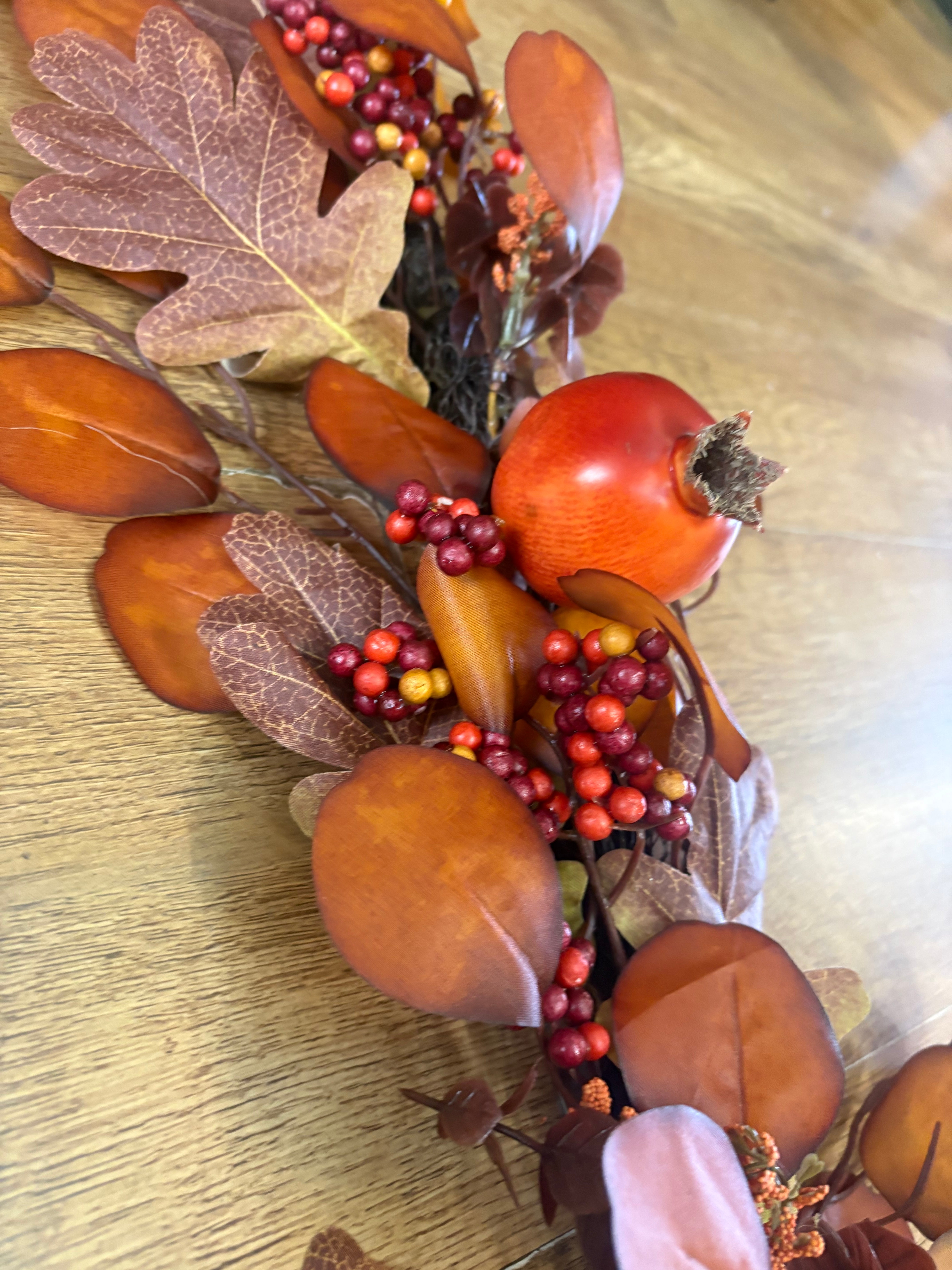 100cm autumn fruits table runner