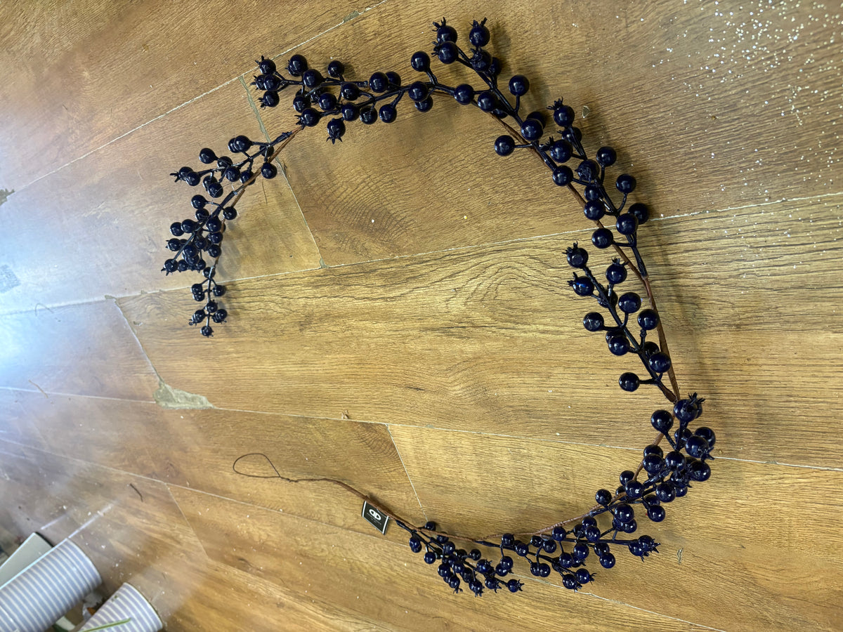 150cm blue berry garland