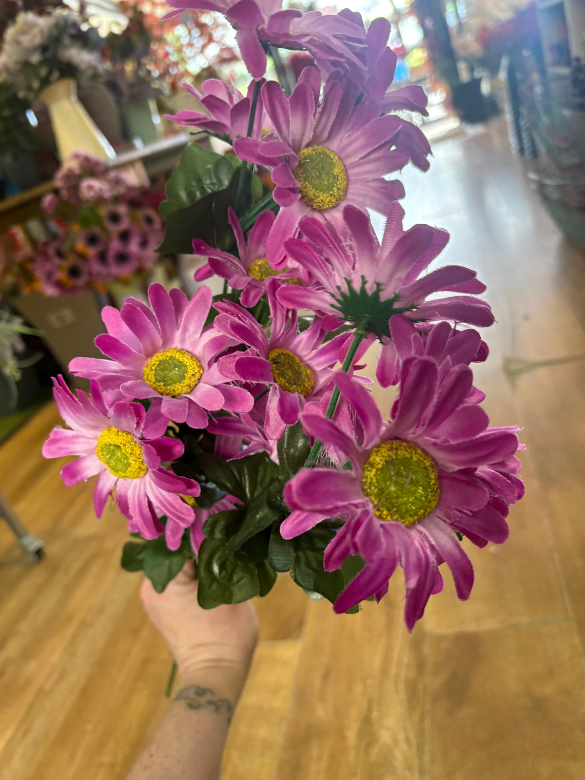 Long stem gerbera and rose clearance bundle