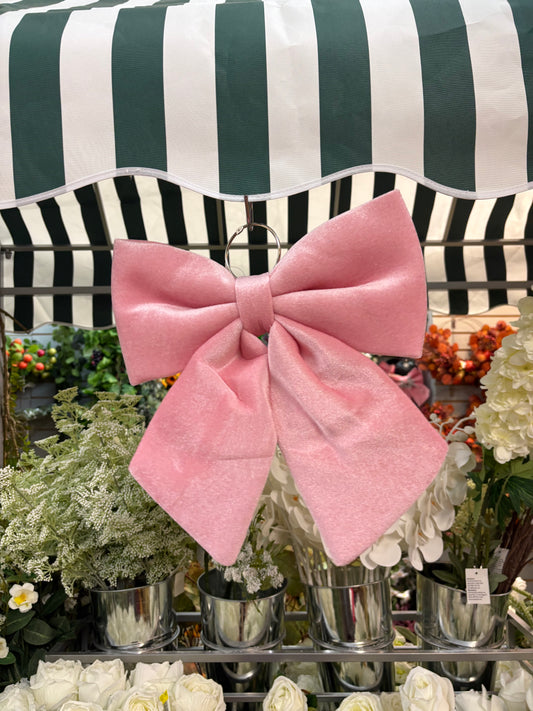 Large 34cm Pink Christmas Bow