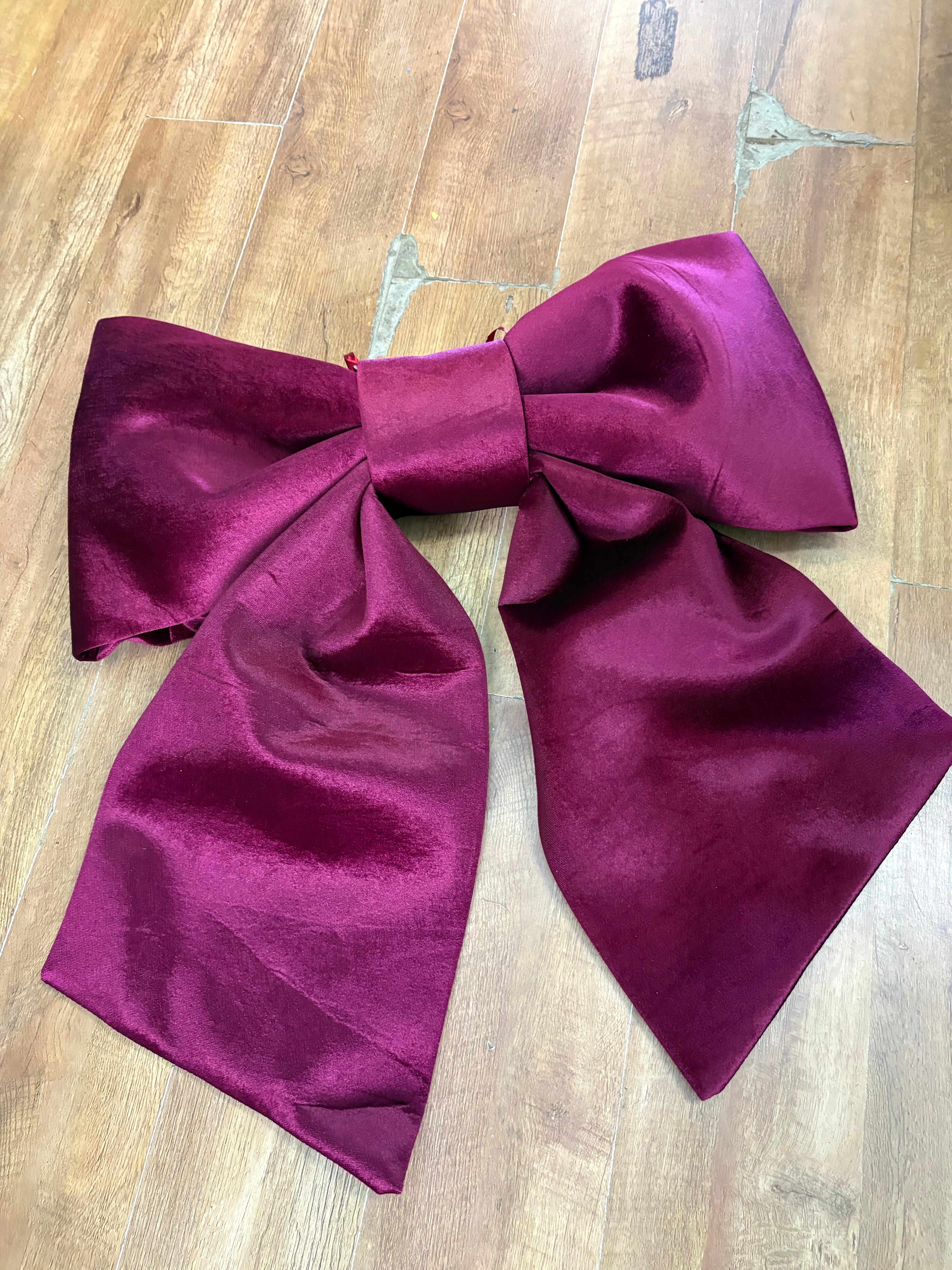 Giant 92cm Burgundy Christmas Bow