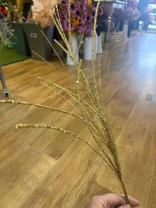 Long stem gold glitter filler
