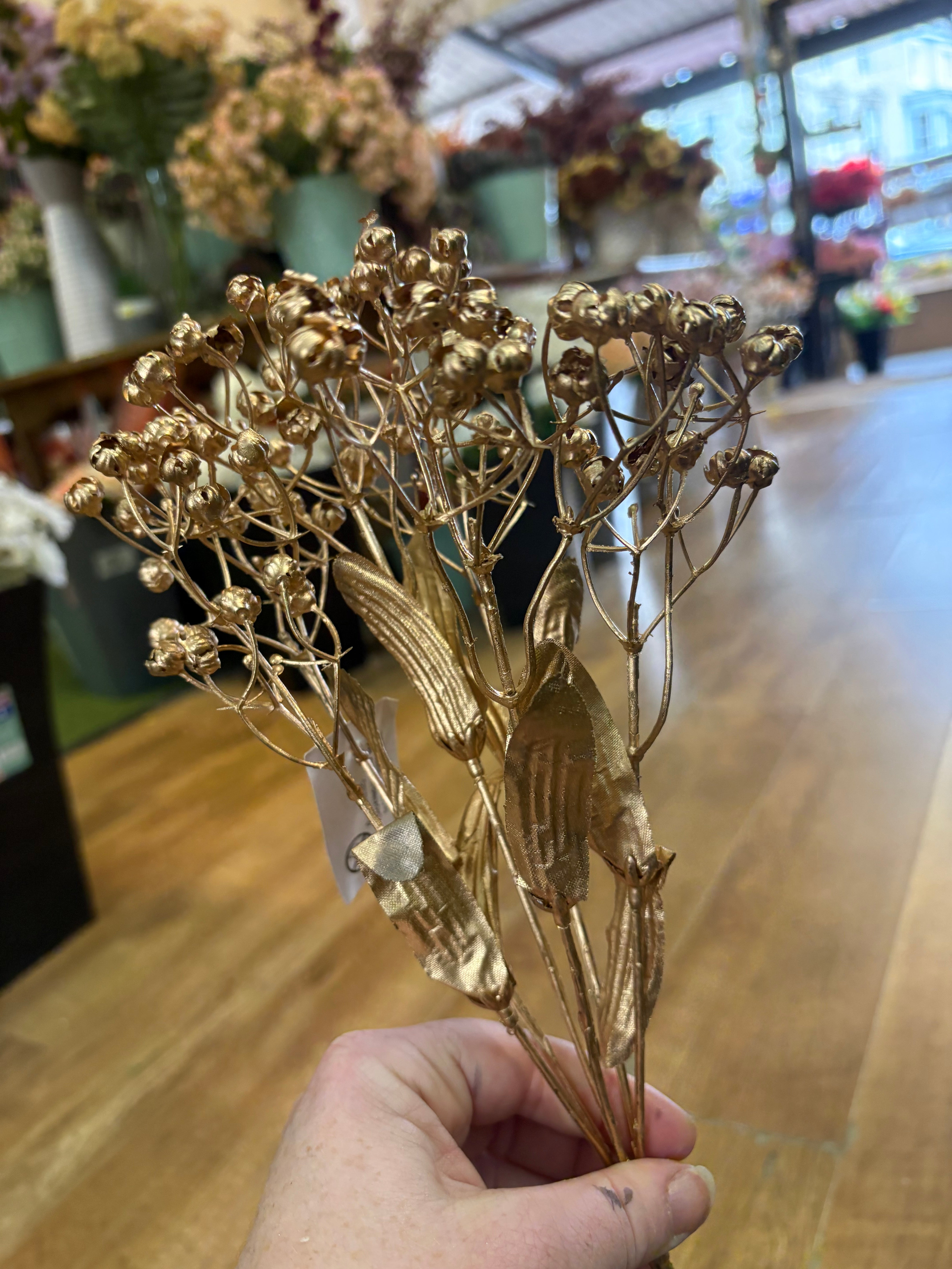 Metallic babies breath bunch - 3 colours available