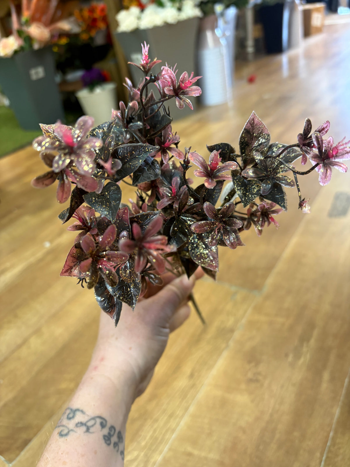 Autumn glitter foliage bush - 4 colours available