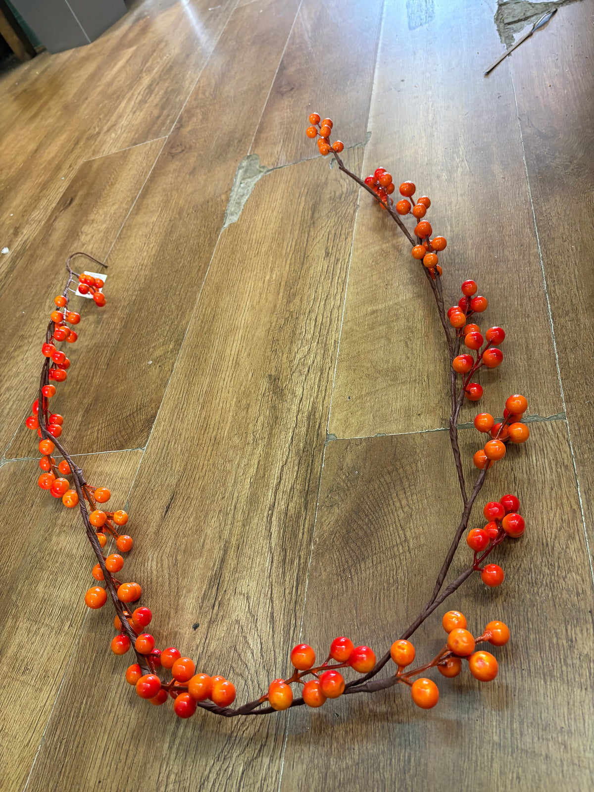 150cm orange berry garland