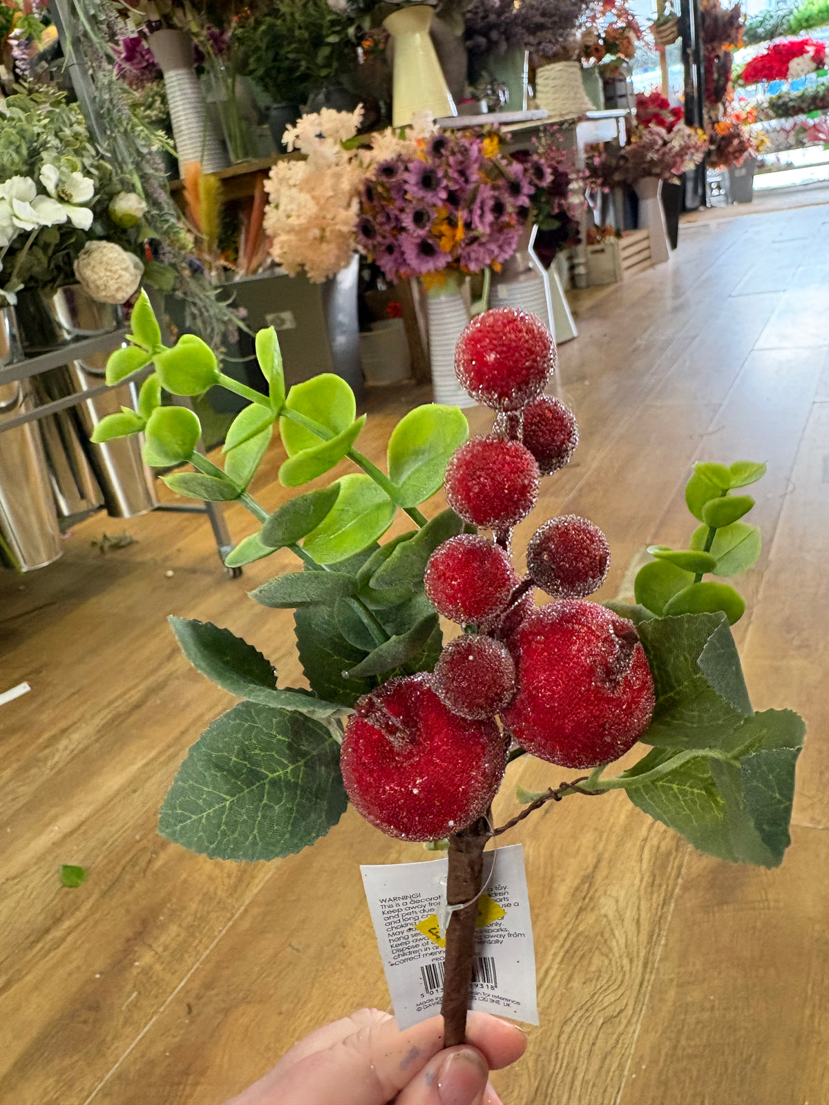 Frosted apple and berries pick