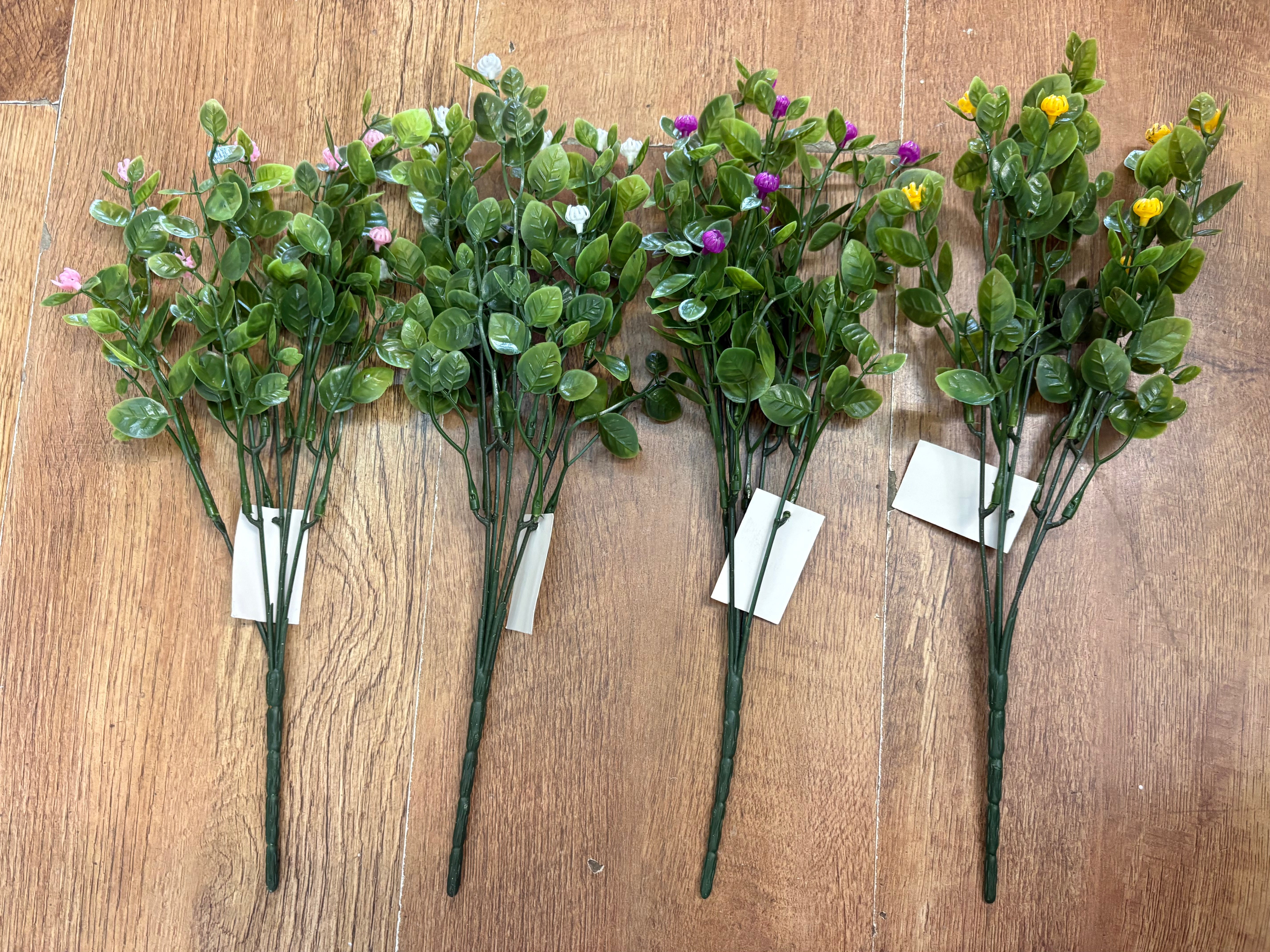 Plastic bud bush - 4 colours available
