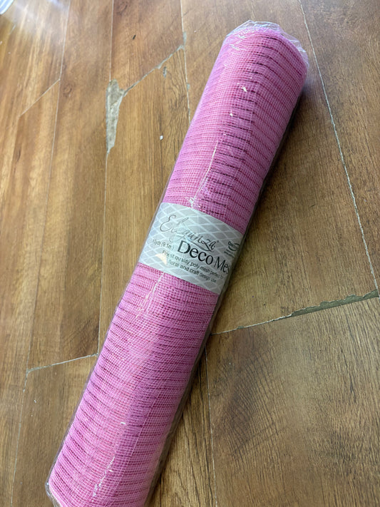 53cm x 9.1m (10 yrds) metallic pink deco mesh