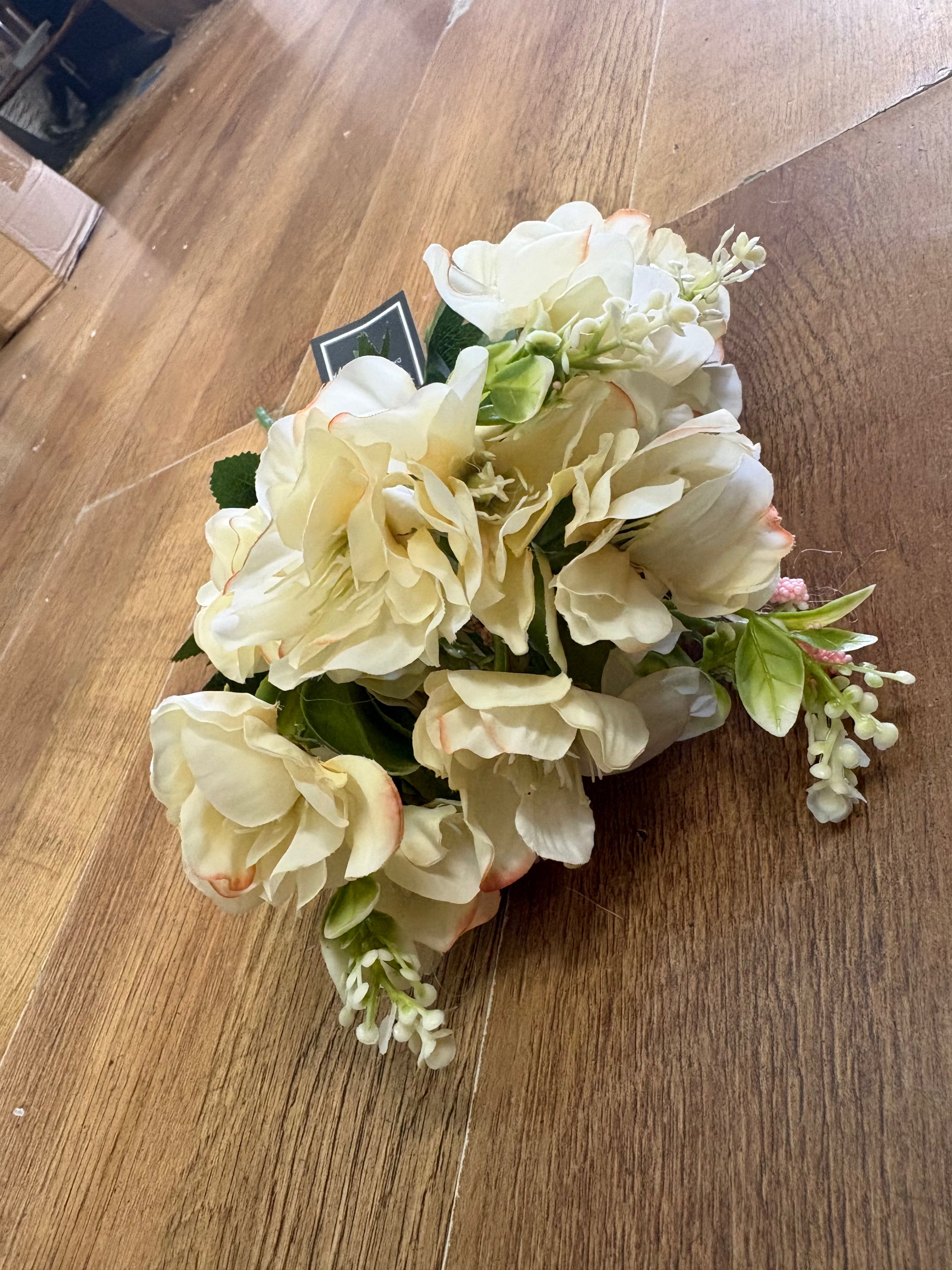 Cream hellebore bunch