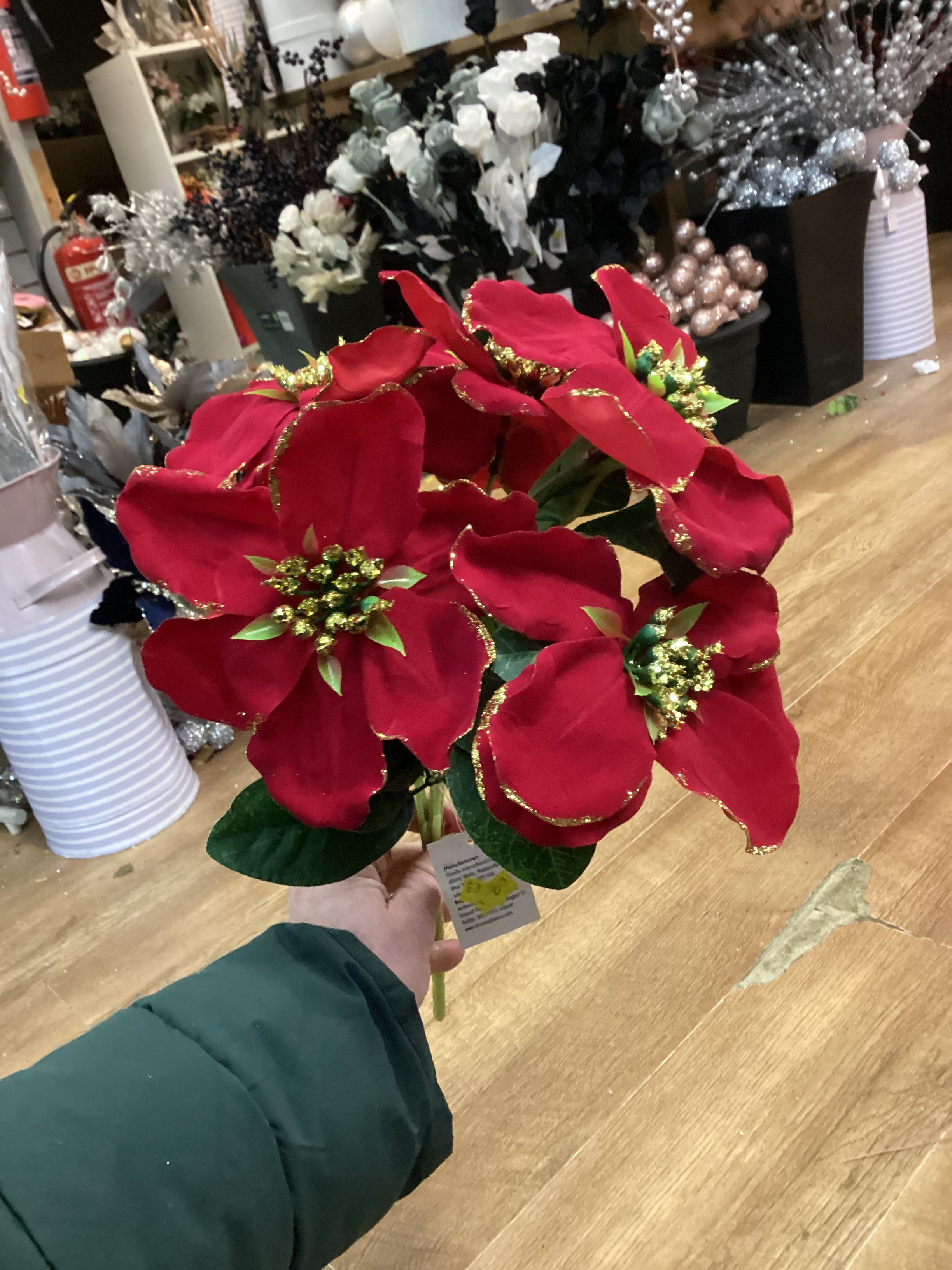 Large red and gold magnolia bunch