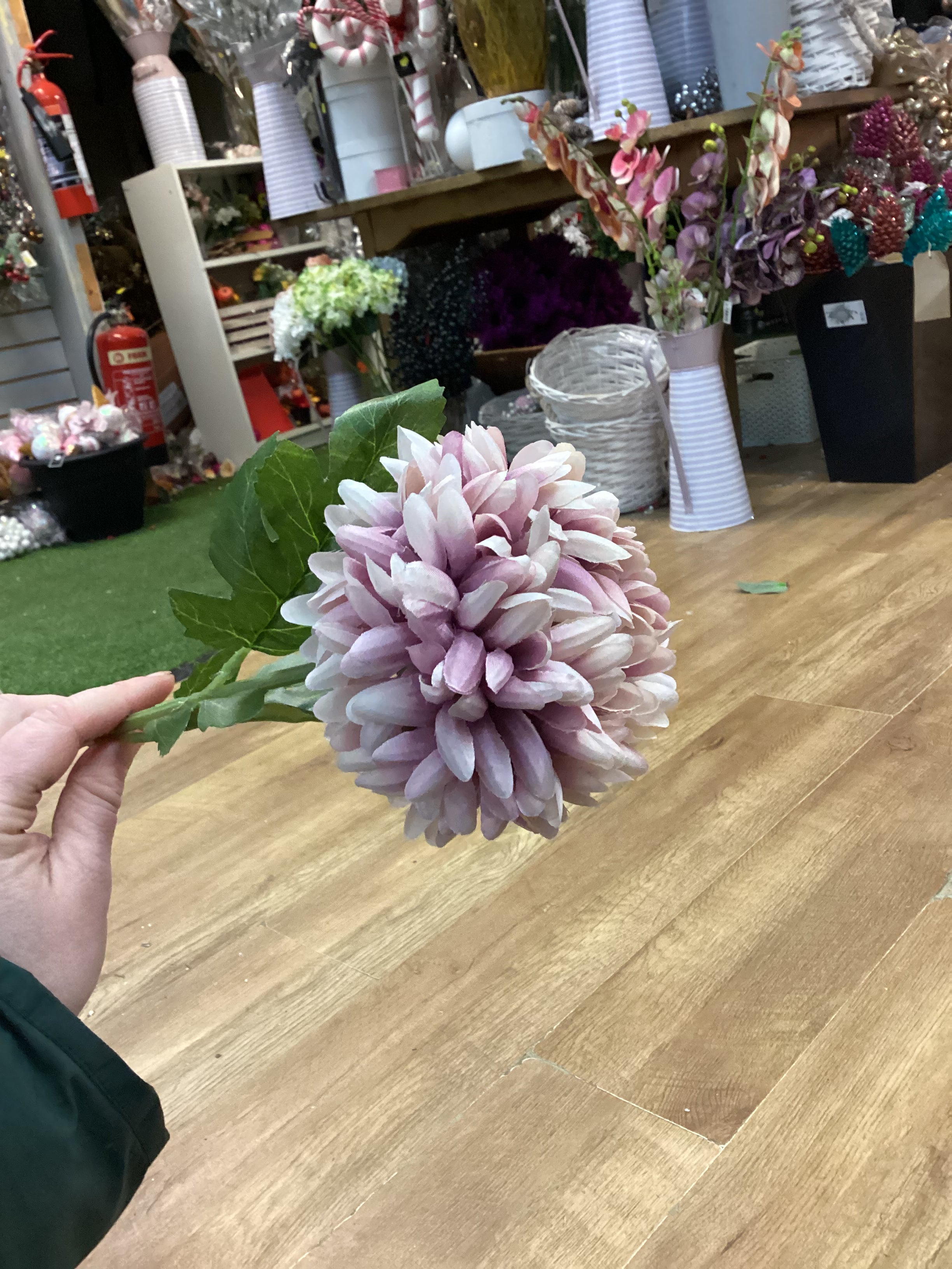 Medium length Heather Pom Pom