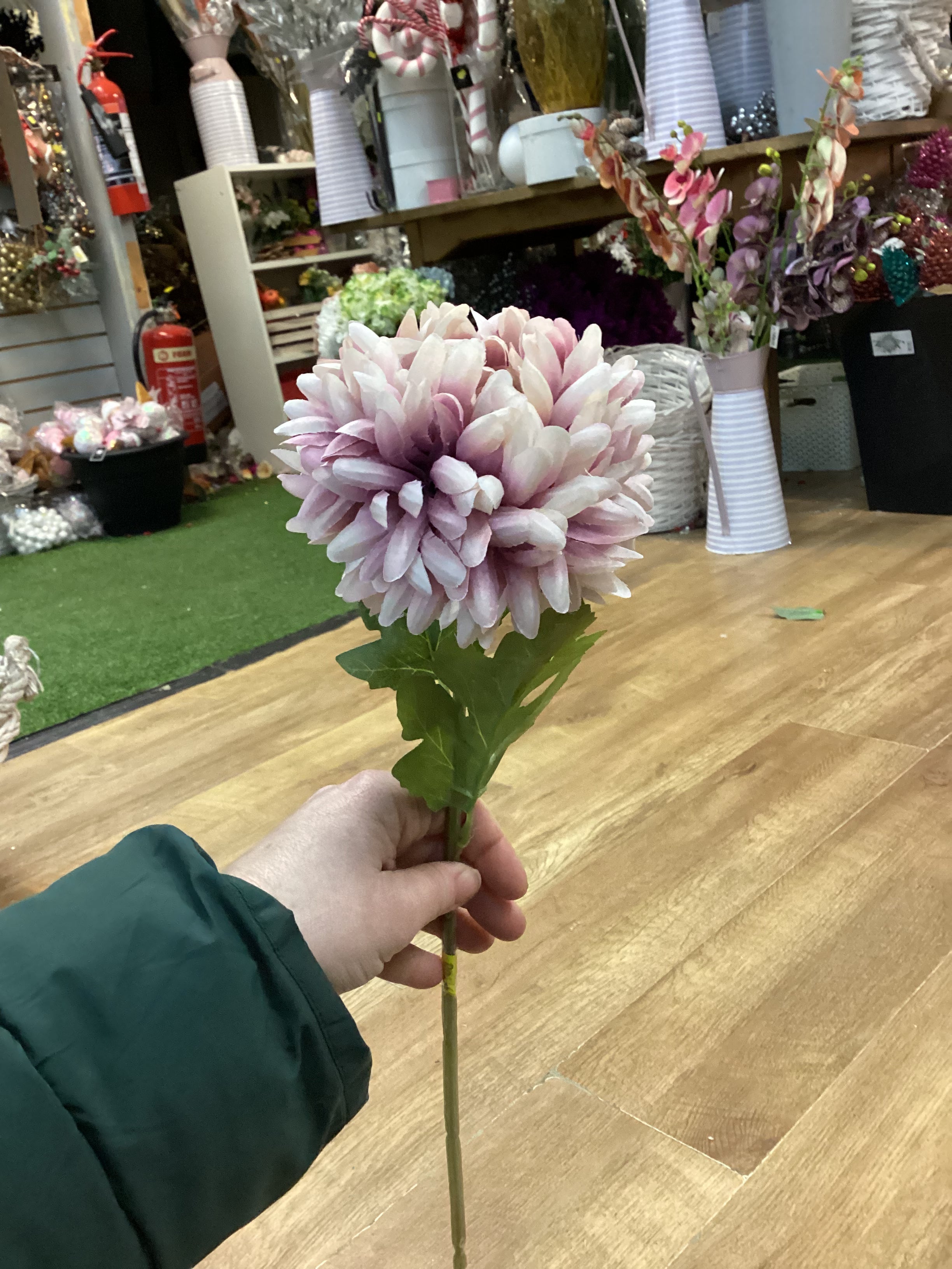 Medium length Heather Pom Pom