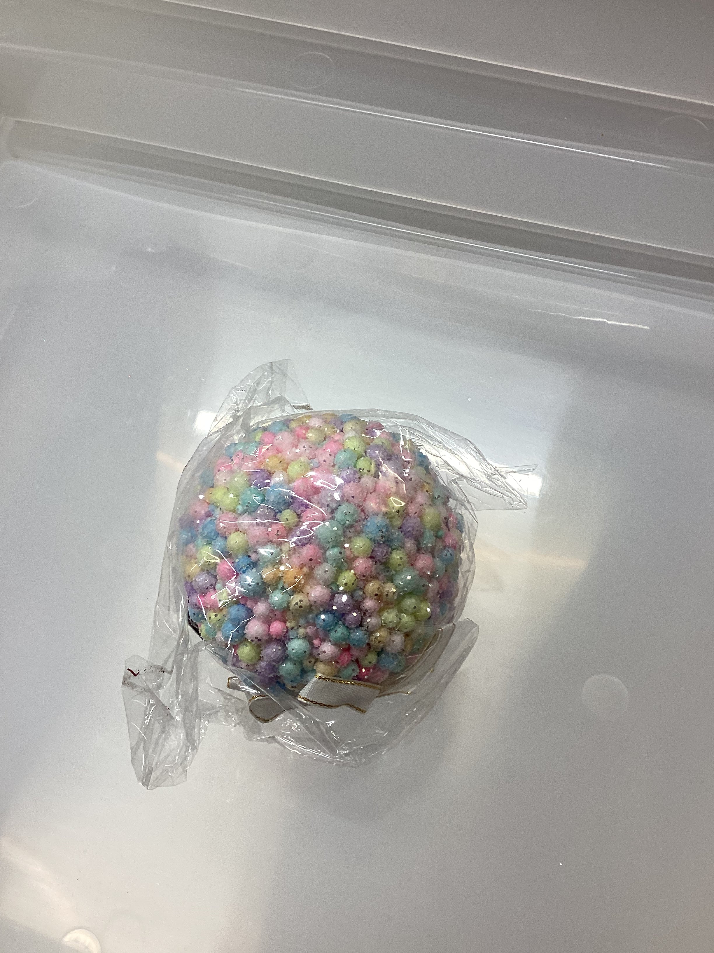 Pastel sprinkled bauble