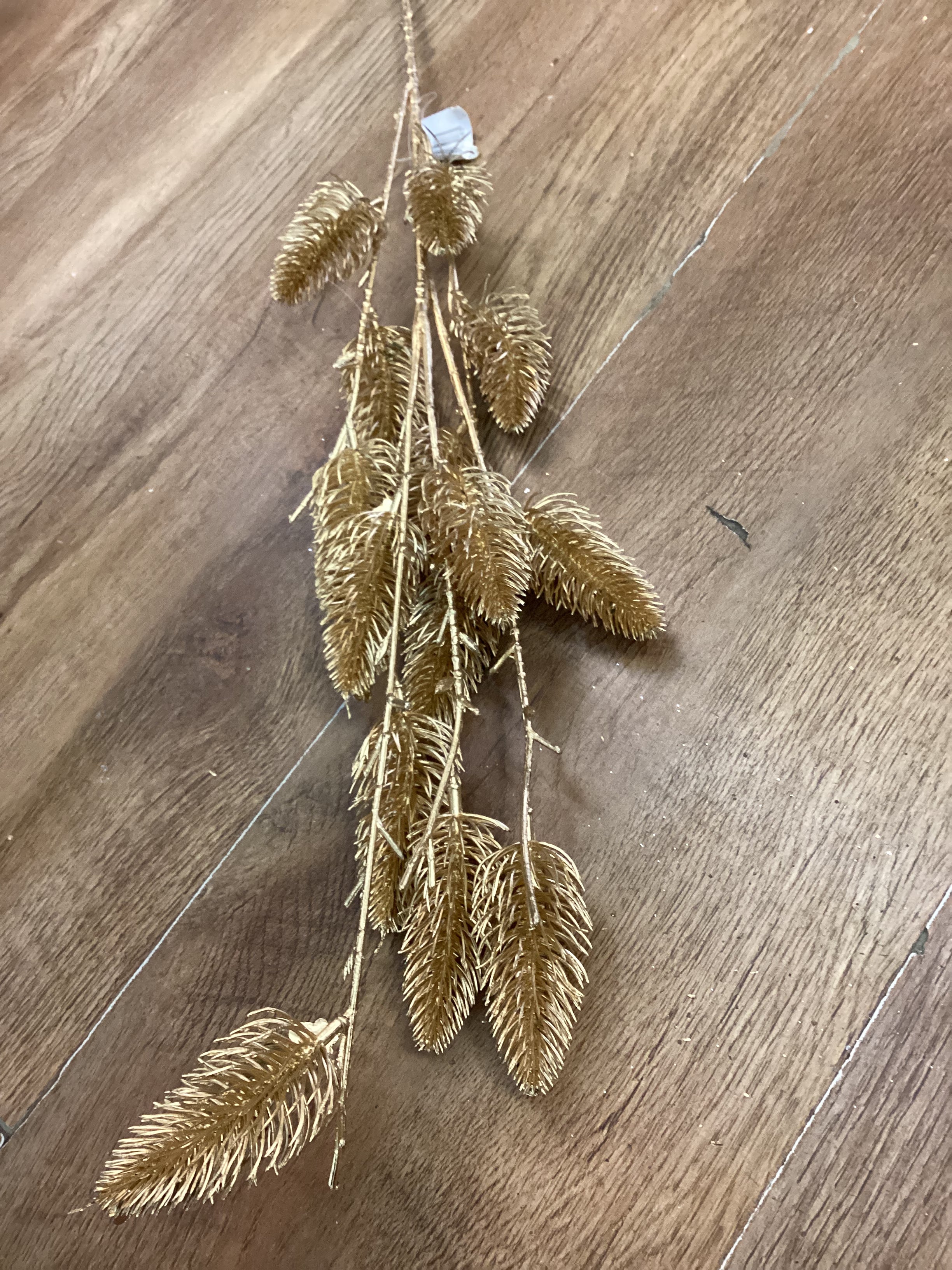 Long stem metallic thistle spray - 2 colours available