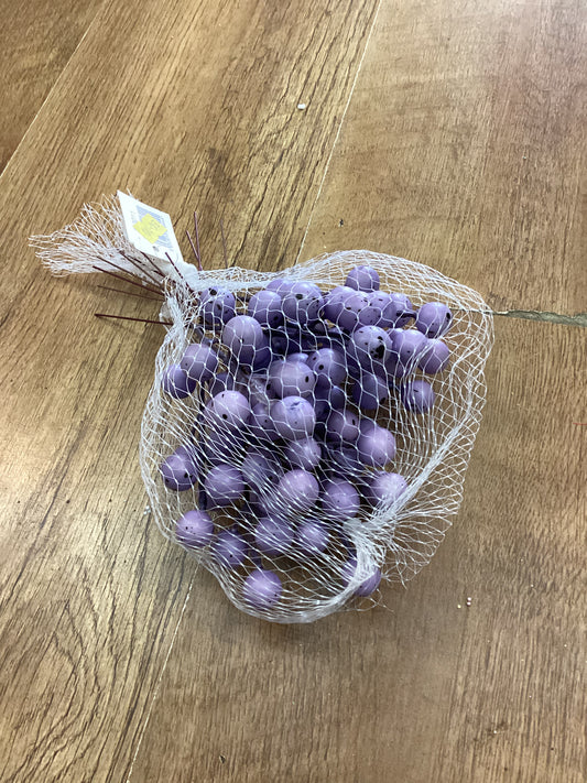 12 purple speckled egg picks