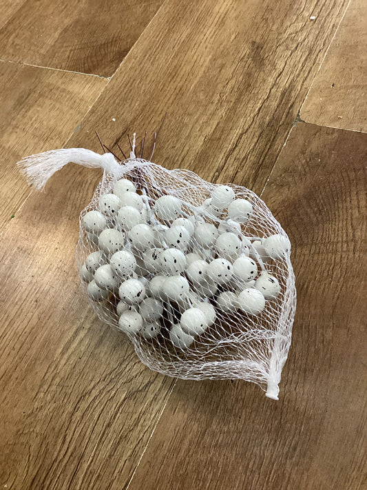 12 white speckled egg picks