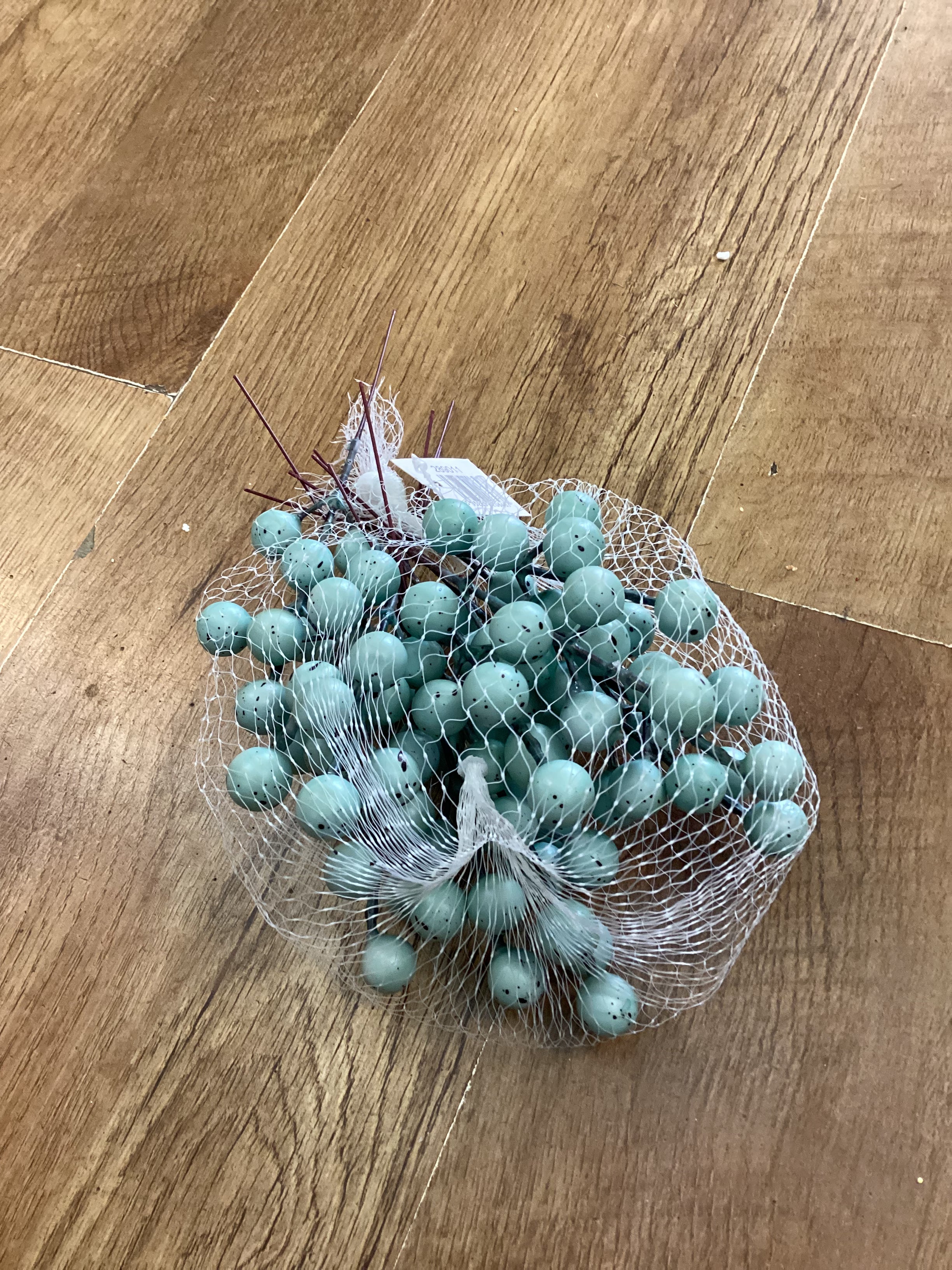 12 Blue speckled egg picks