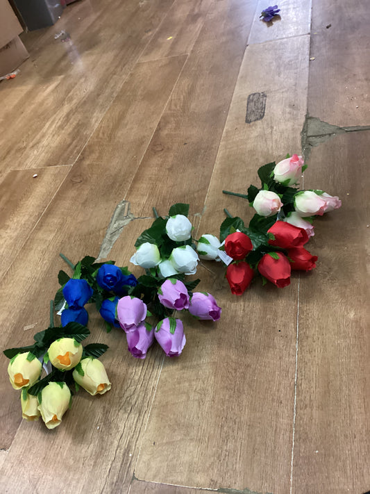 Rosebud bunch - 6 colours available
