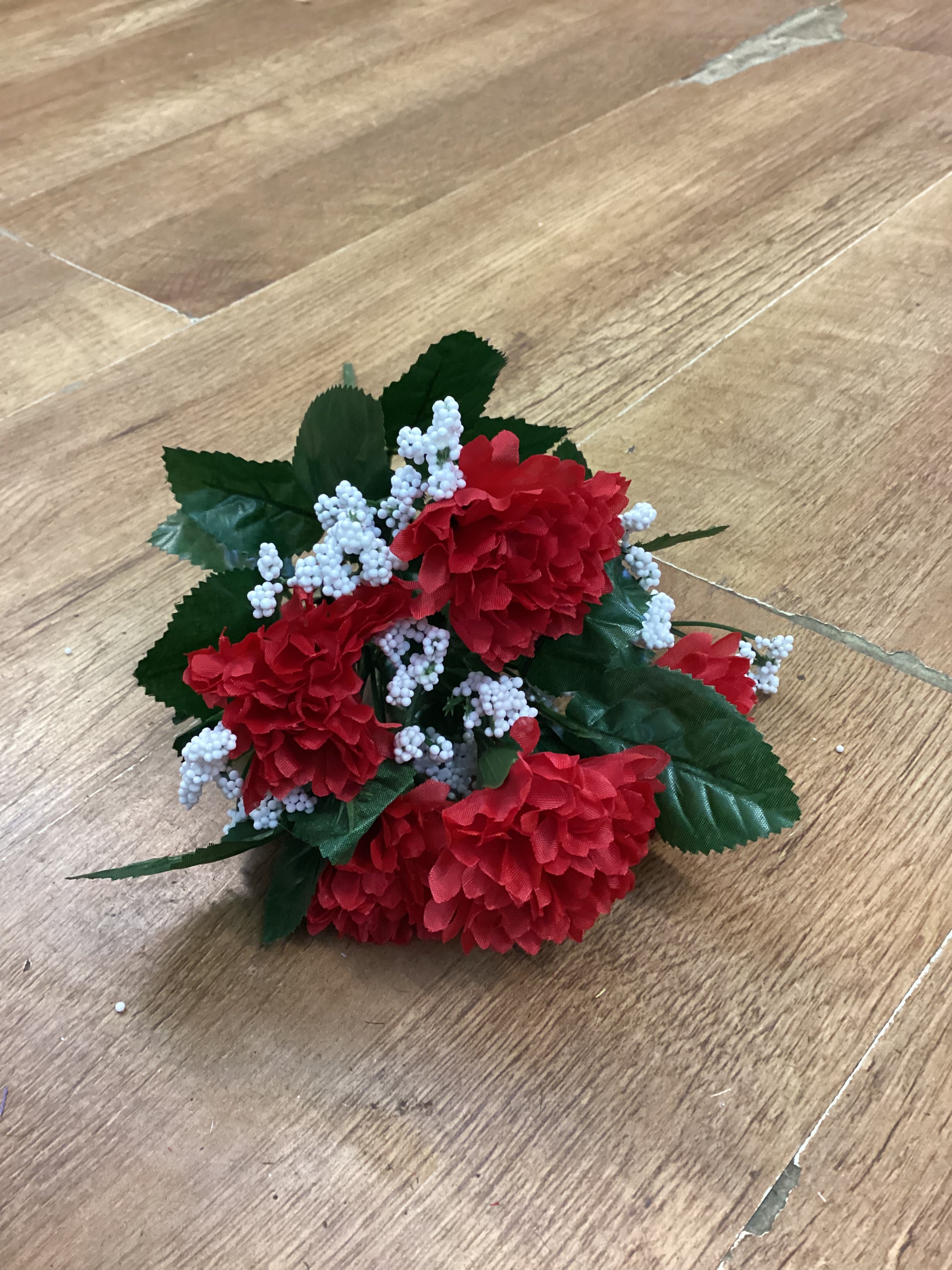 Carnation and gypsophila bunch - 6 colours available